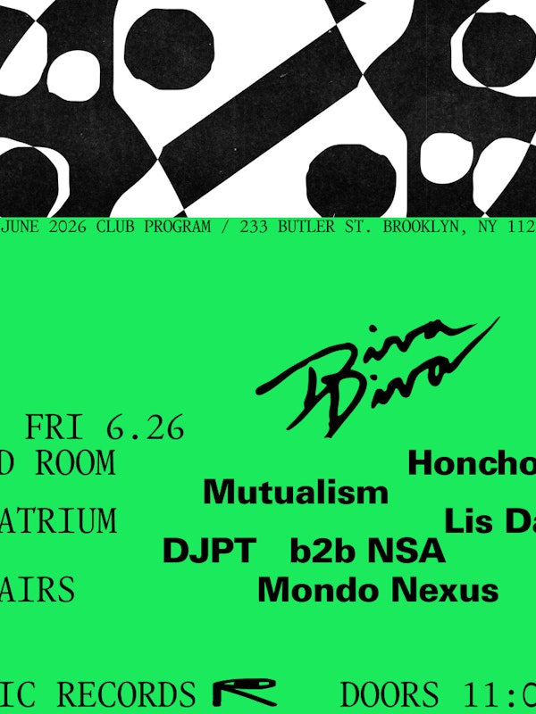 Diva Diva: Honcho, Mutualism / Lis Dalton, DJPT b2b NSA / Mondo Nexus