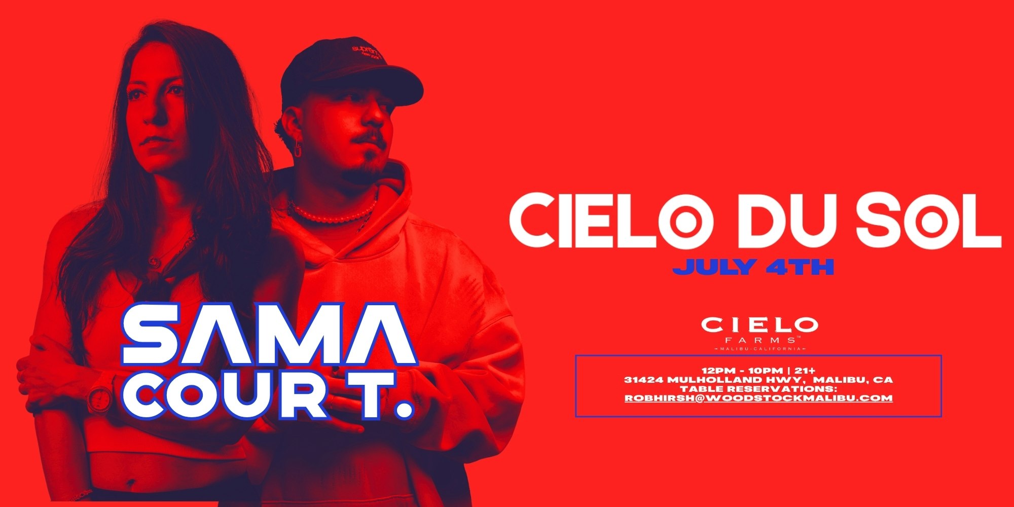 Sama + Cour T. (Cielo Du Sol) flyer