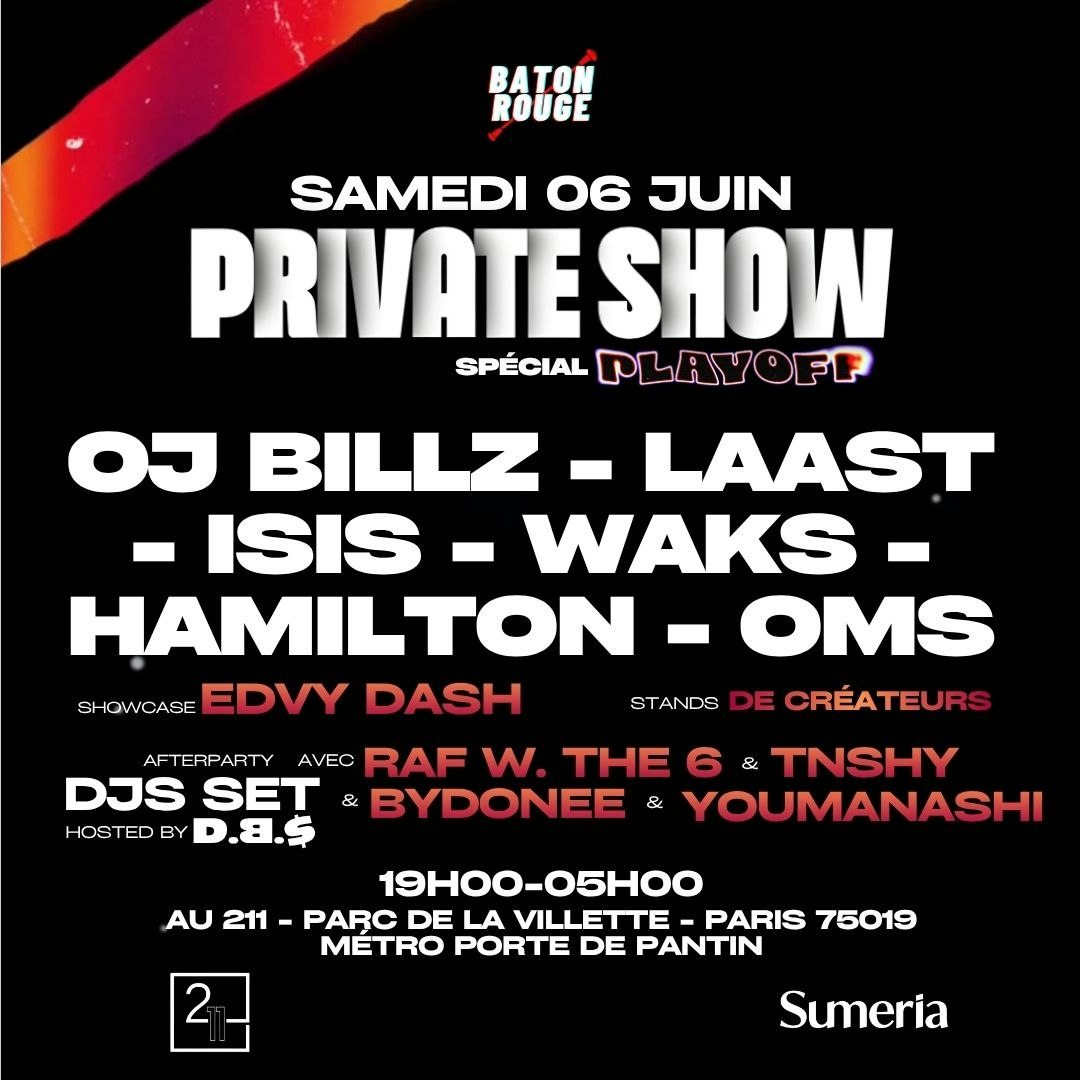 PRIVATE SHOW SPÉCIAL PLAYOFF + AFTERPARTY BY DBS