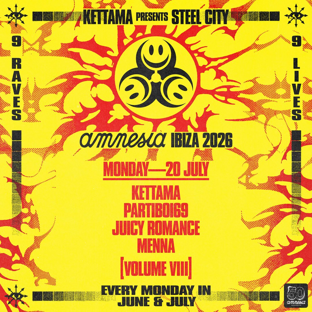 Steel City Tickets | €60 | 20 Jul @ Amnesia Ibiza, Ibiza | DICE