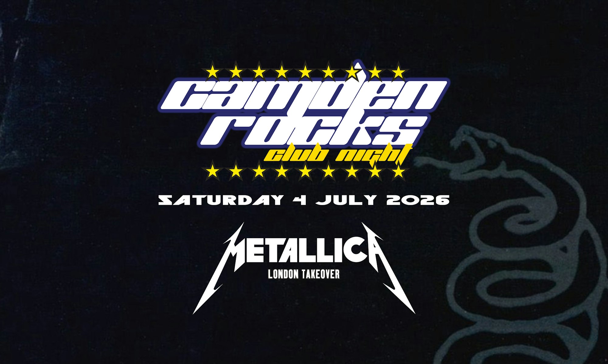 Camden Rocks Club x Metallica Takeover