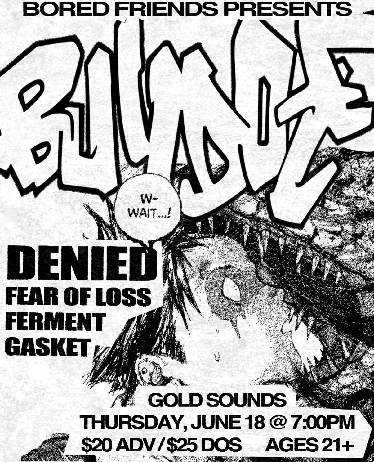 洋楽 DENIED nyhc beatdown irate bulldoze Bulldoze/Denied/Fear of Loss/Gasket/Ferment Tickets | $22.66 | 18