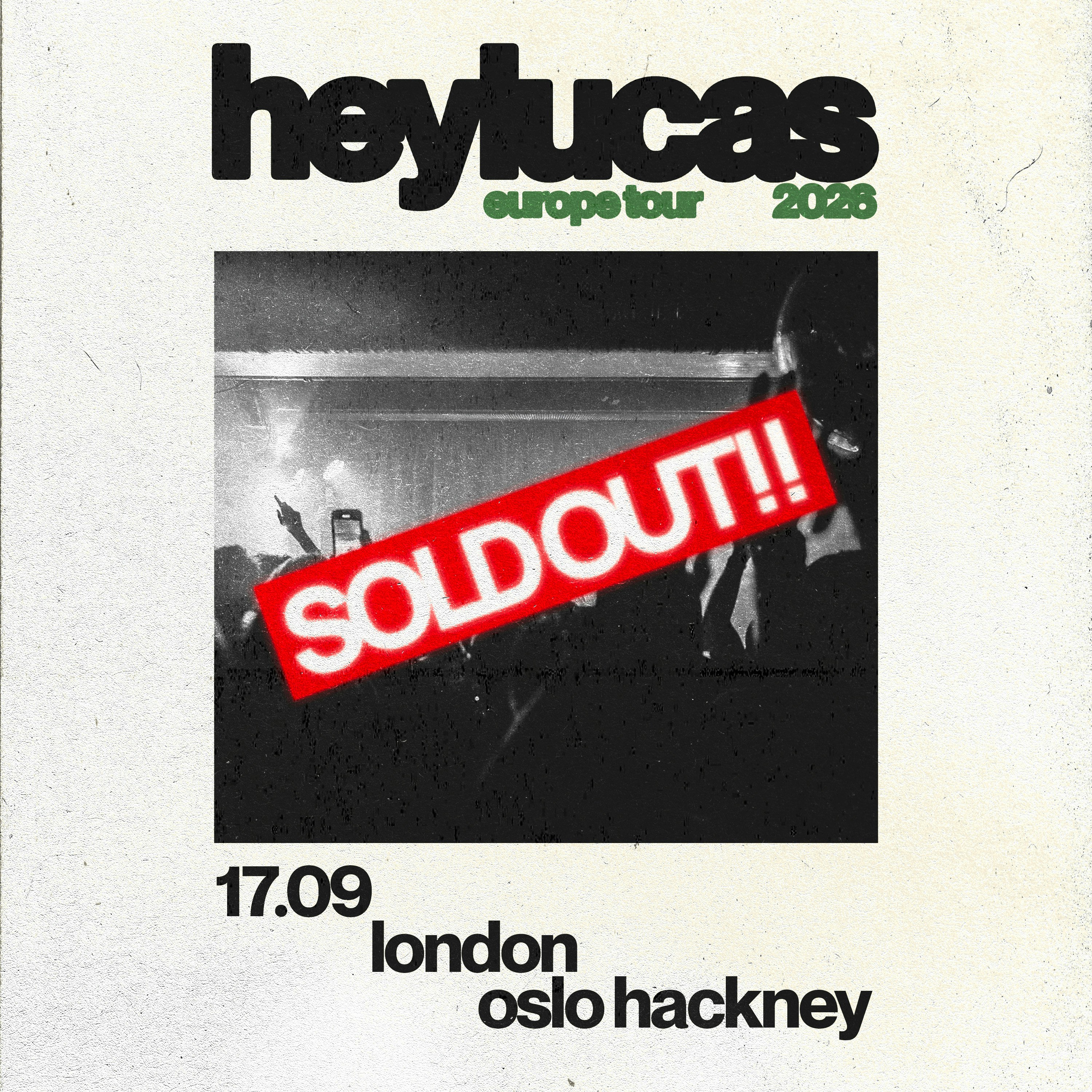 heylucas (live) [SOLD OUT]