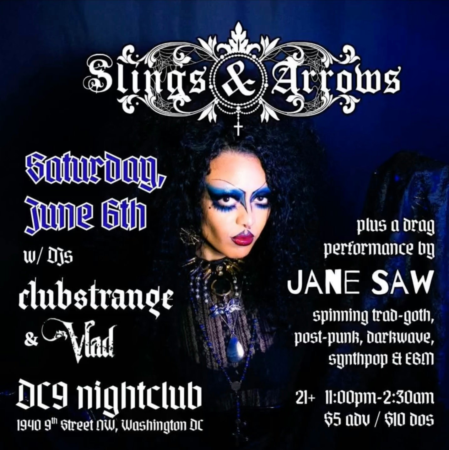 Slings & Arrows Tickets | From $7.21 | 6 Jun @ DC9, Washington