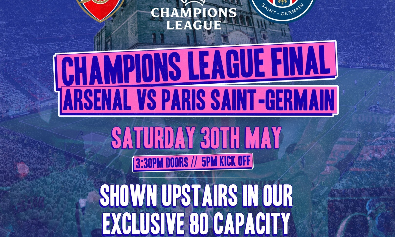Champions League: Aresnal vs Paris Saint-Germain