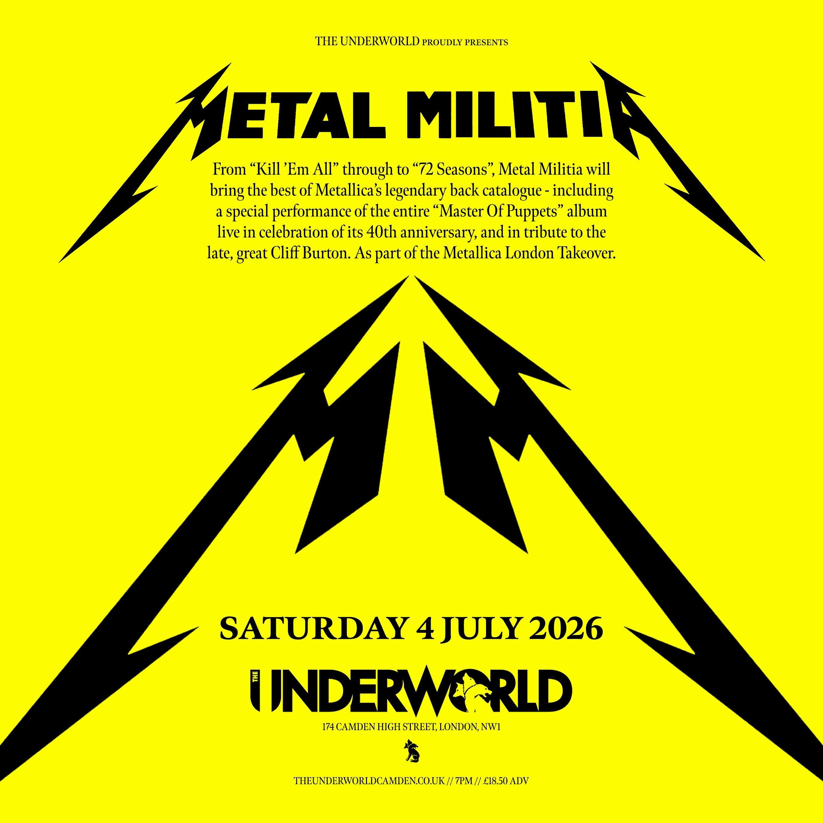 METAL MILITIA: METALLICA TRIBUTE