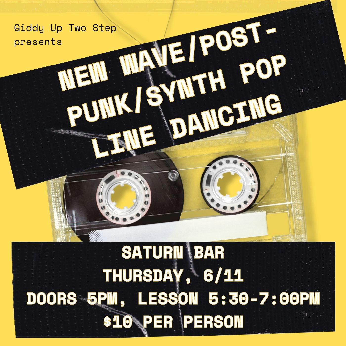 Giddy Up 2 Step's New Wave Post Punk Line Dancing
