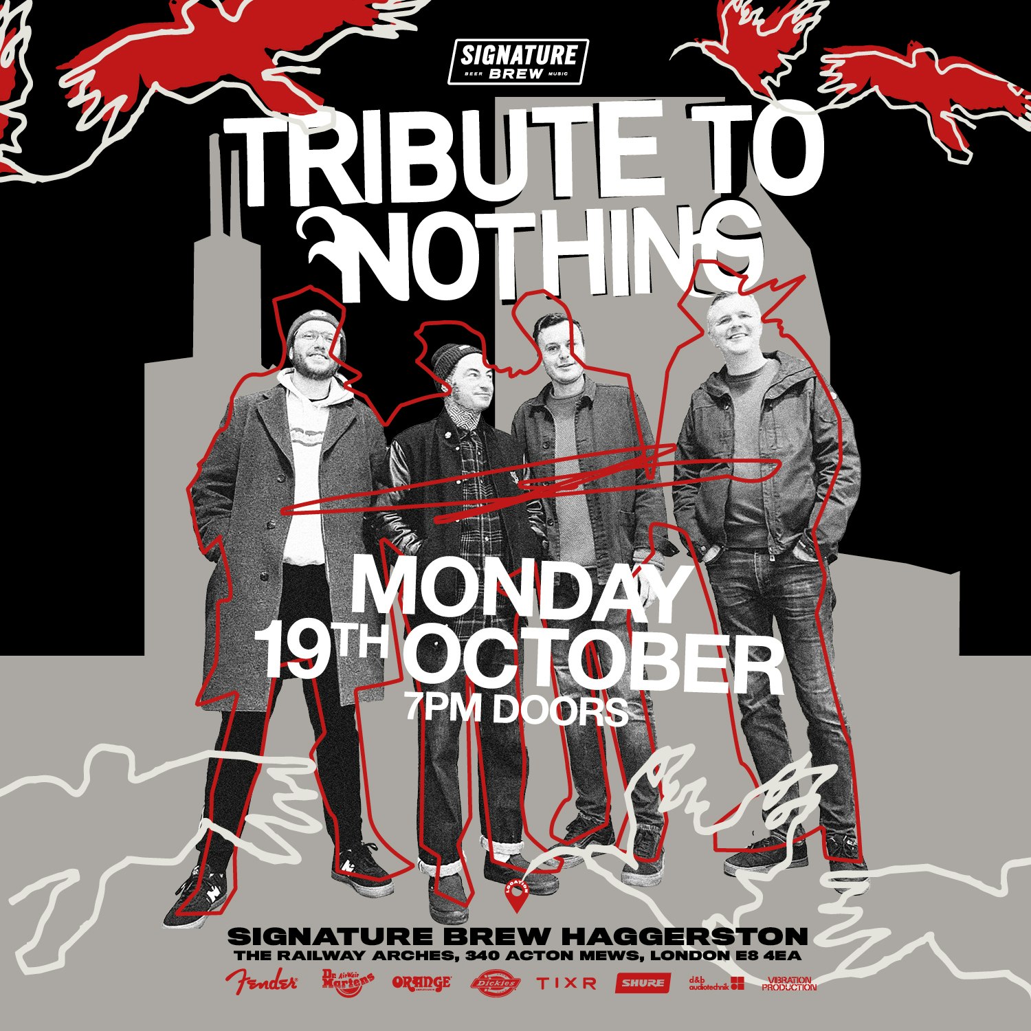 Tribute To Nothing | London Tickets | From £9.27 | 19 Oct