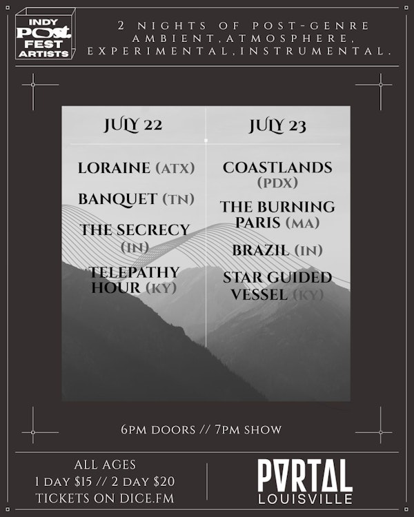 Road to Post ft. Loraine + Coastlands + Banquet + The Burning Paris AND MORE!