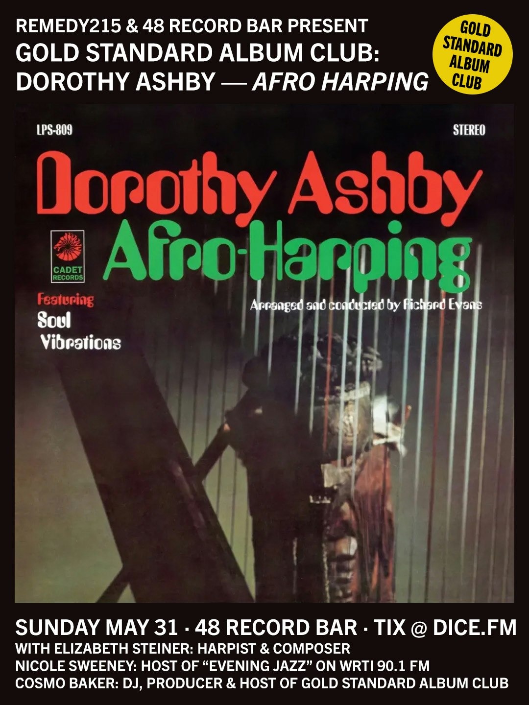 Gold Standard Album Club: Dorothy Ashby's Afro-Harping Tickets