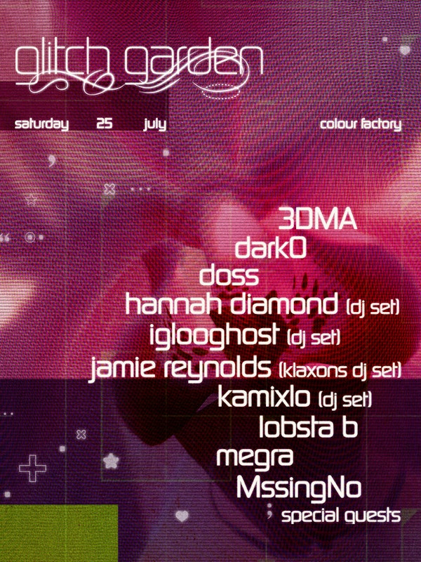Glitch Garden: Hannah Diamond, Iglooghost, Doss, MssingNo, Lobsta B, Dark0, Kamixlo + more