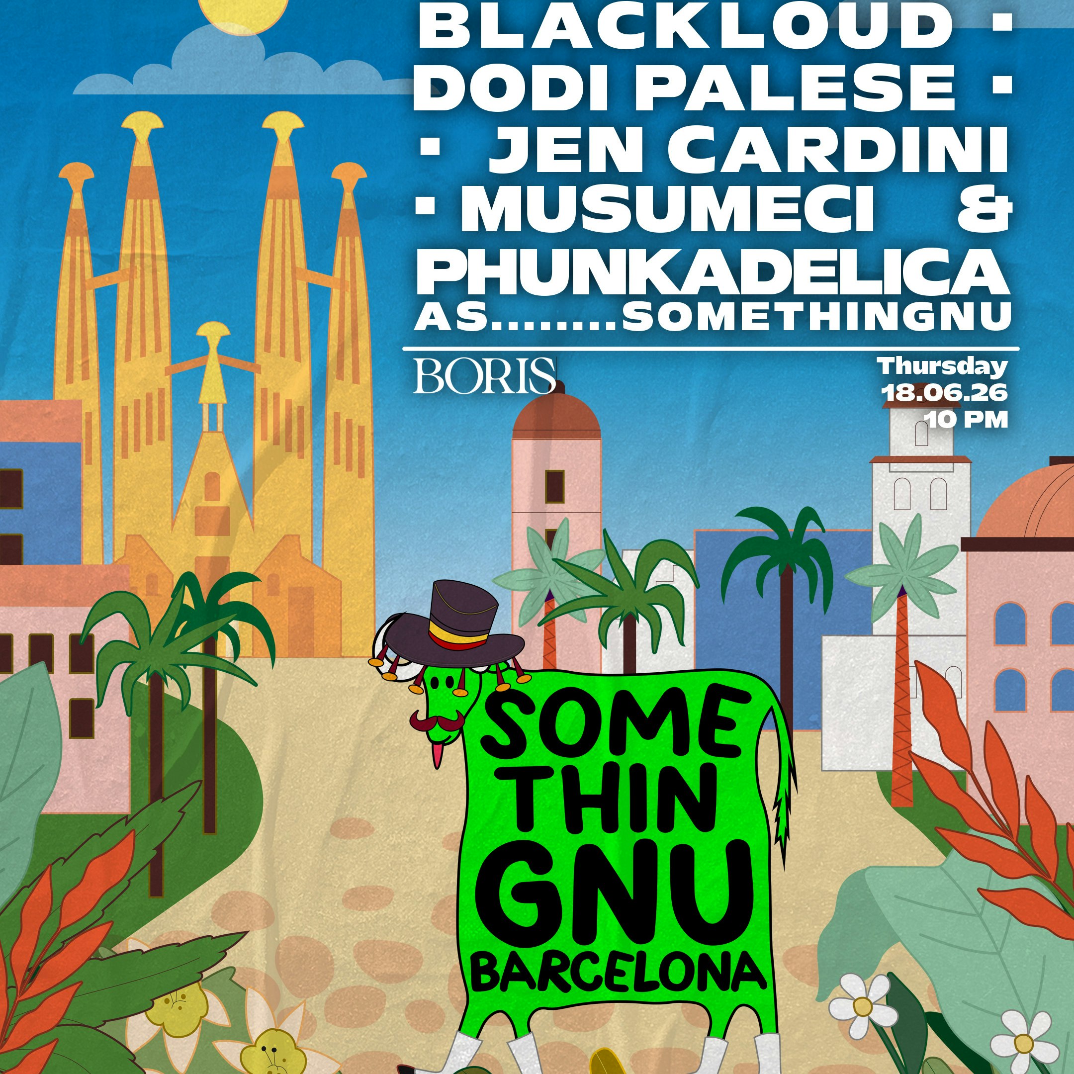 Off Barcelona - SOMETHINGNU - Jen Cardini, Alan Dixon, Blackloud, Musumeci, Phunkadelica
