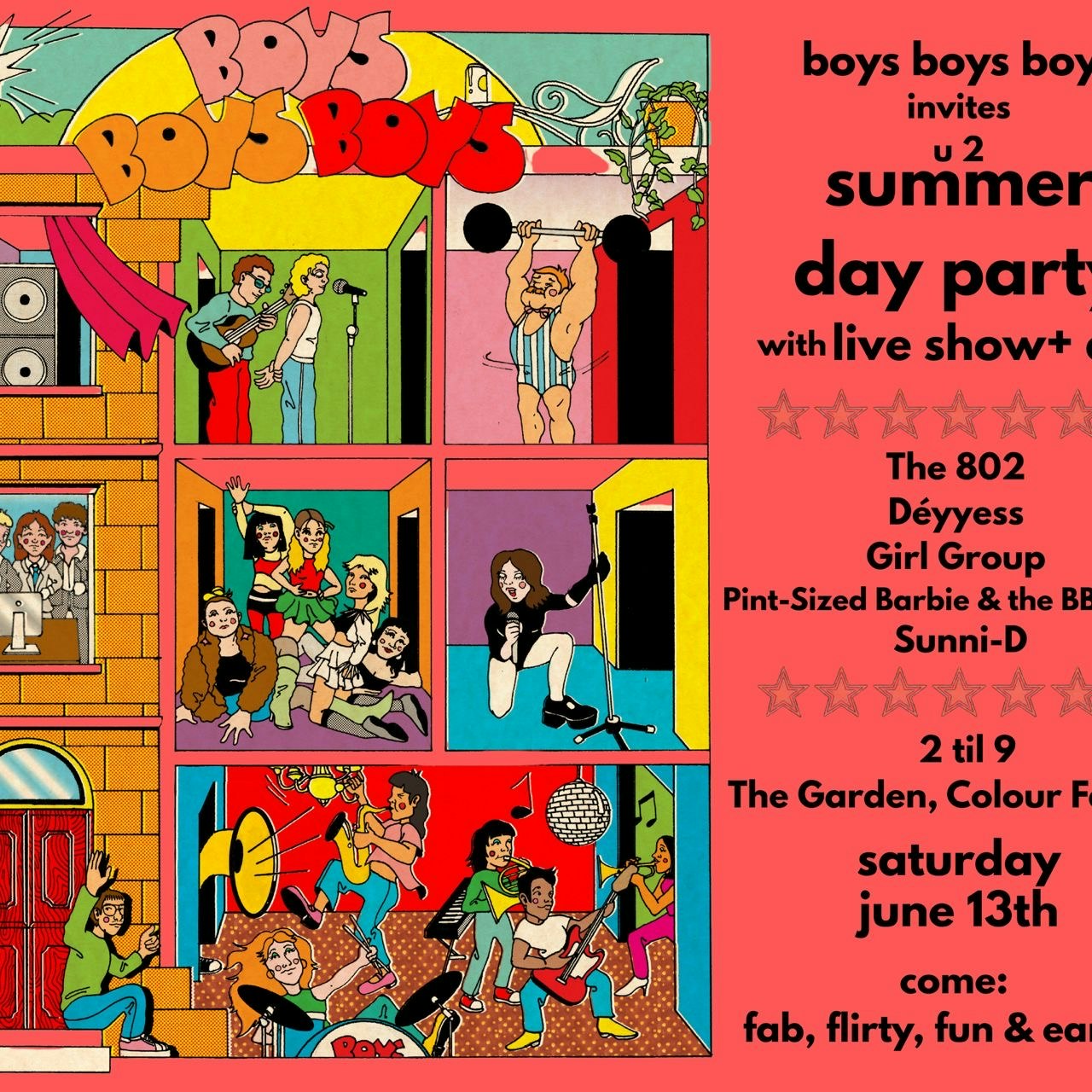 Boys Boys Boys Summer Party