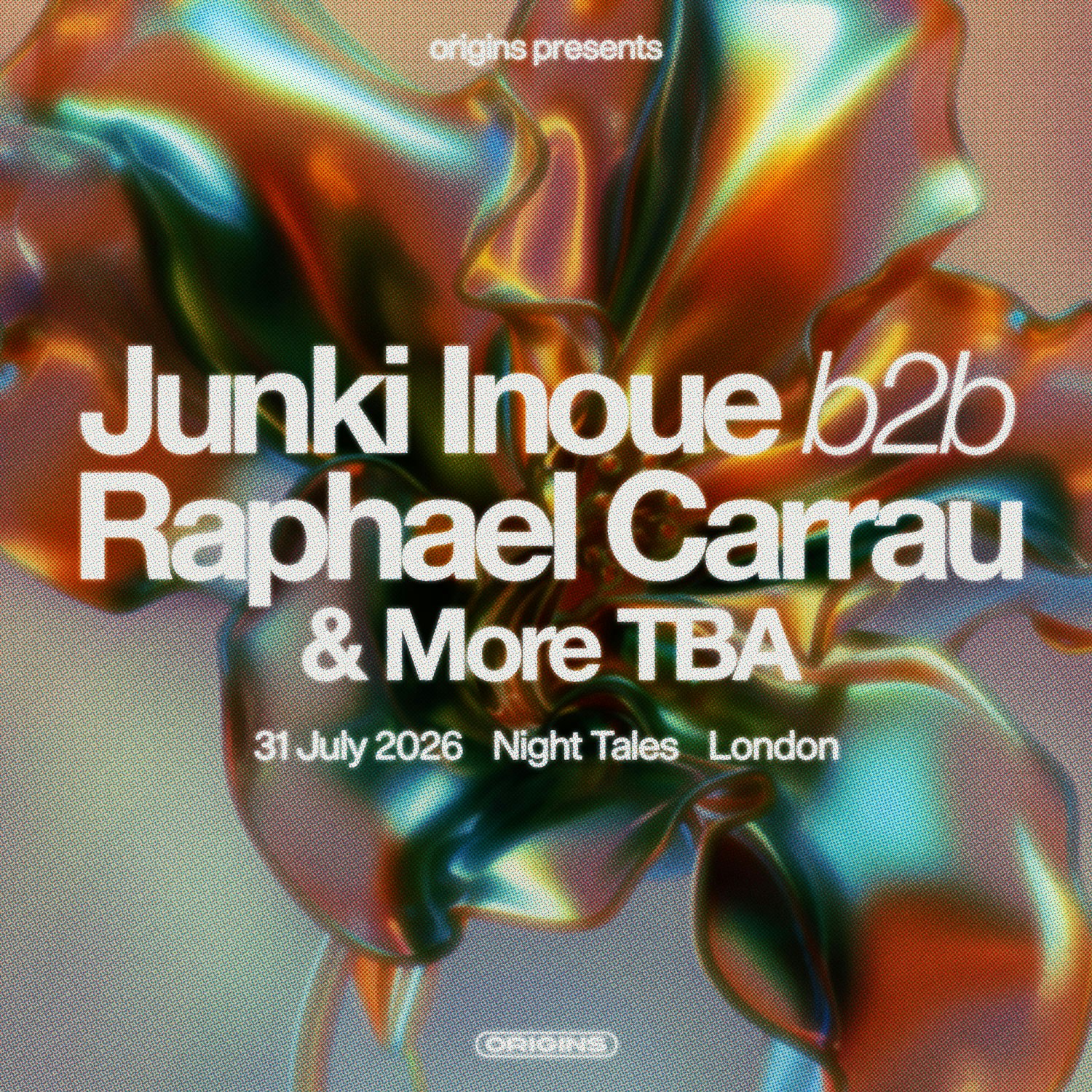 Origins: Junki Inoue, Raphael Carrau & More TBA
