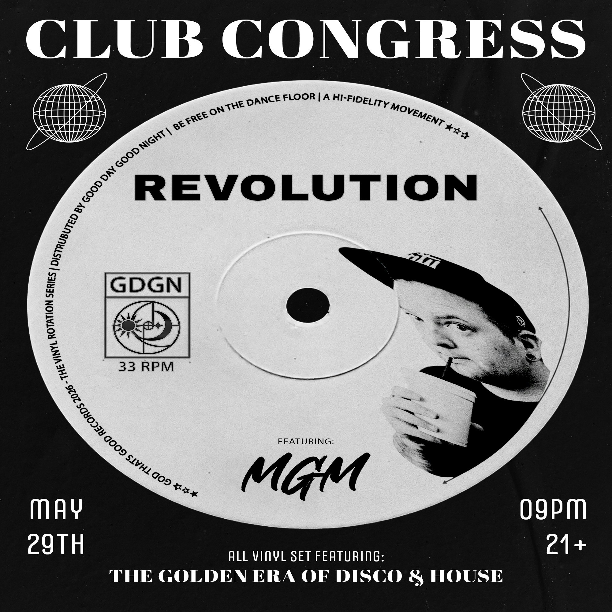 Revolution | All Vinyl DJ Night featuring MGM