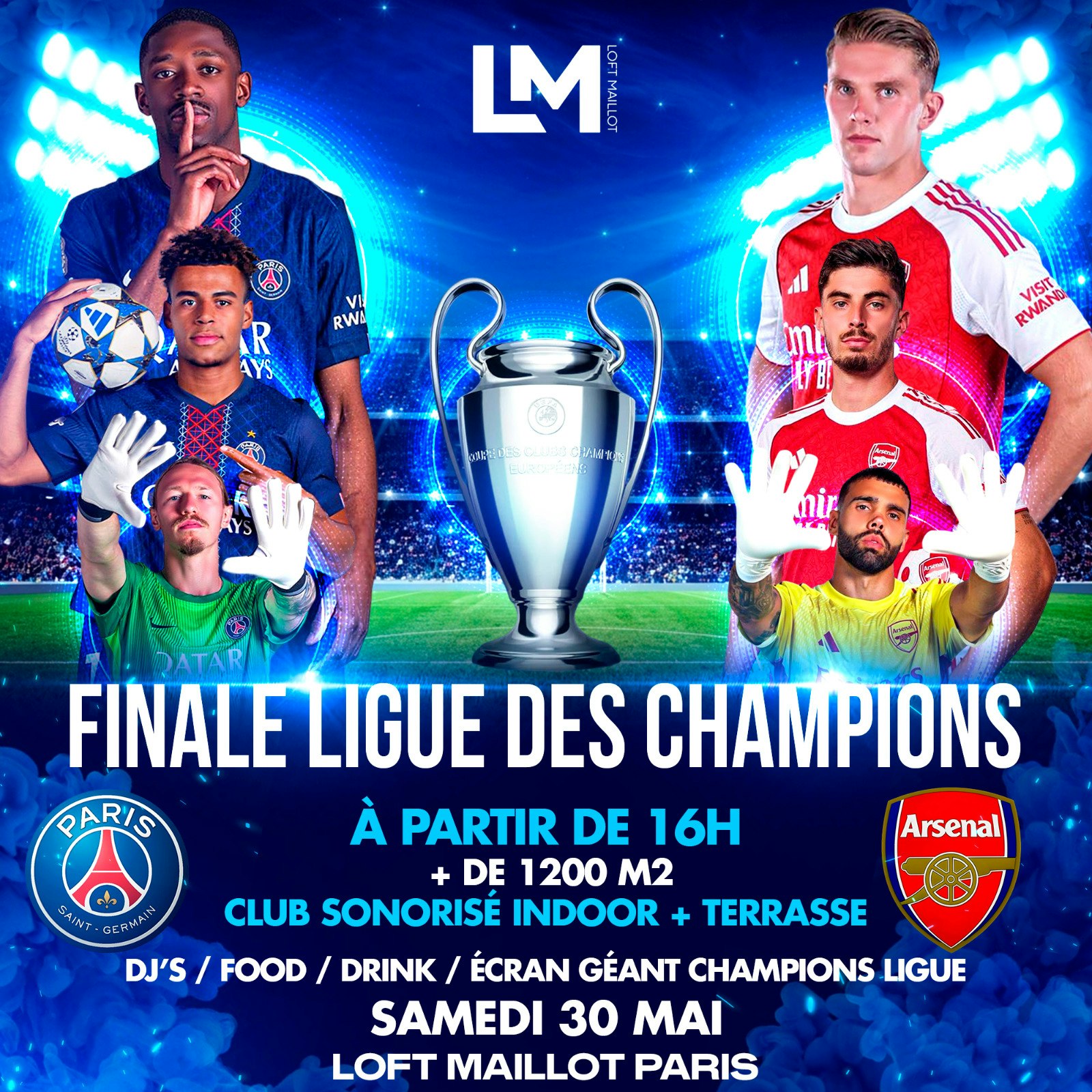 Retransmission PSG x Arsenal | Ecran Géant DJ Els