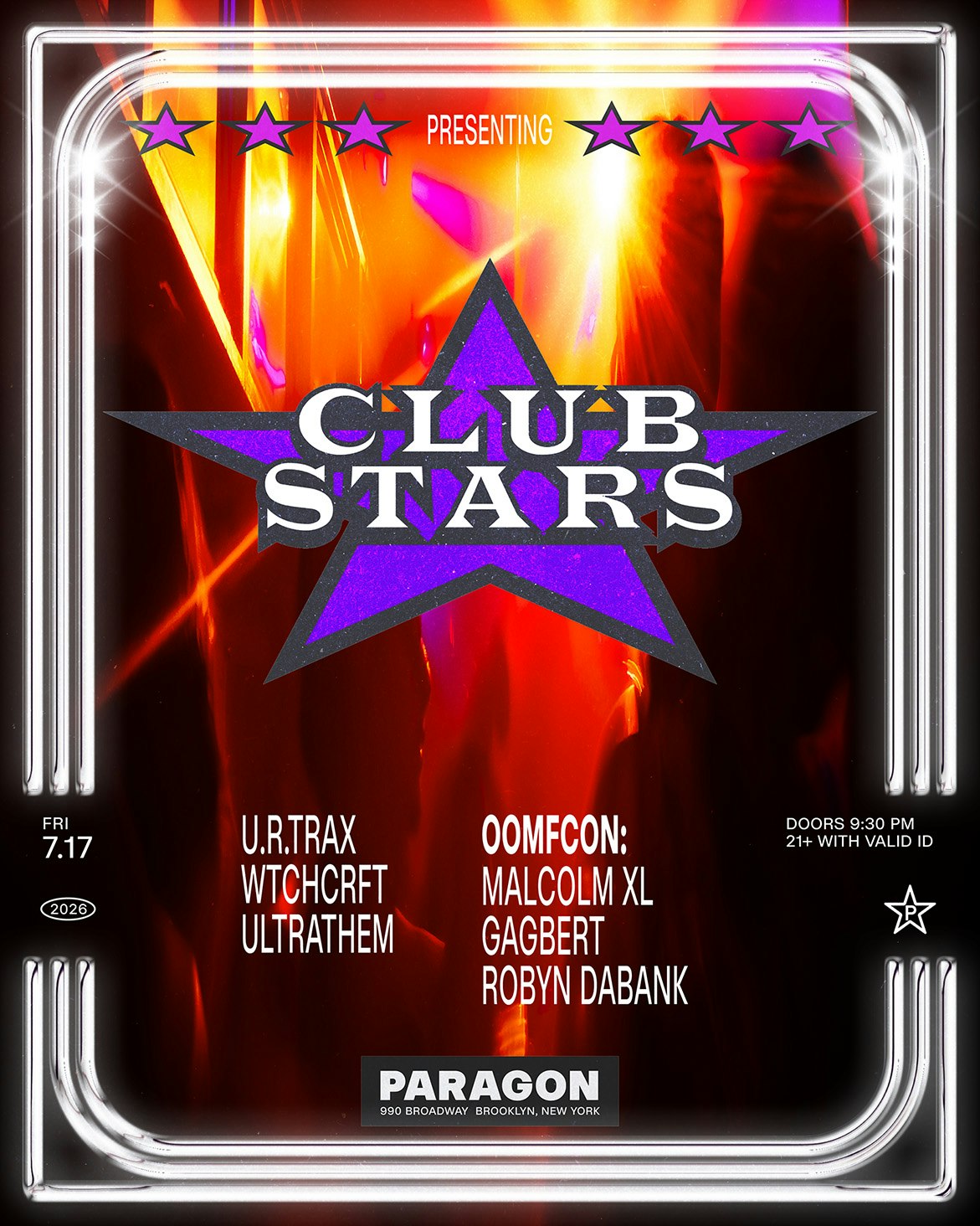 Club Stars: u.r.trax, WTCHCRFT, Ultrathem, OOMFCON Tickets