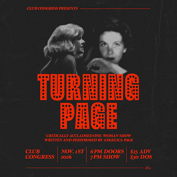 Turning Page – A One Woman Show featuring Angelica Page