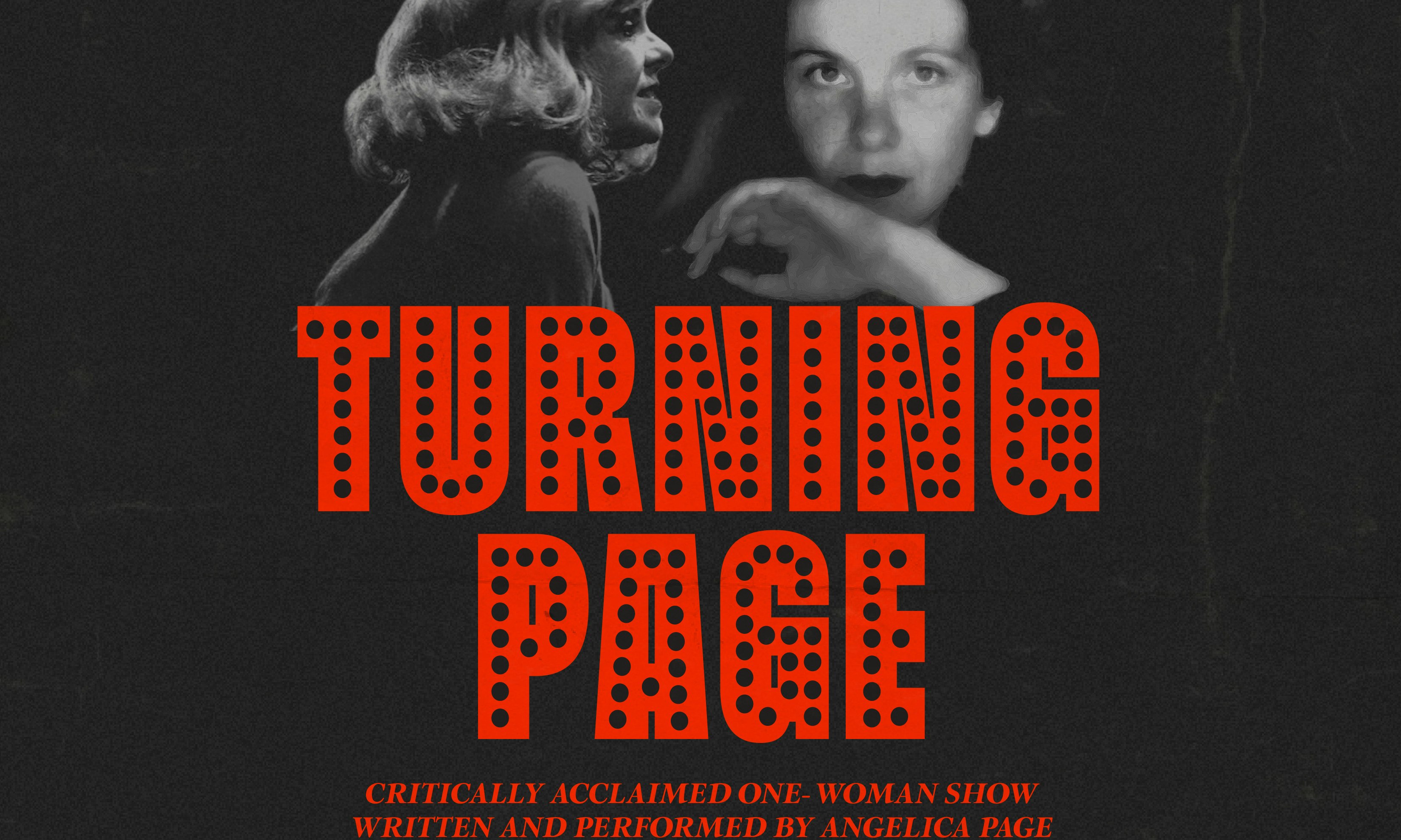Turning Page - A One Woman Show featuring Angelica Page