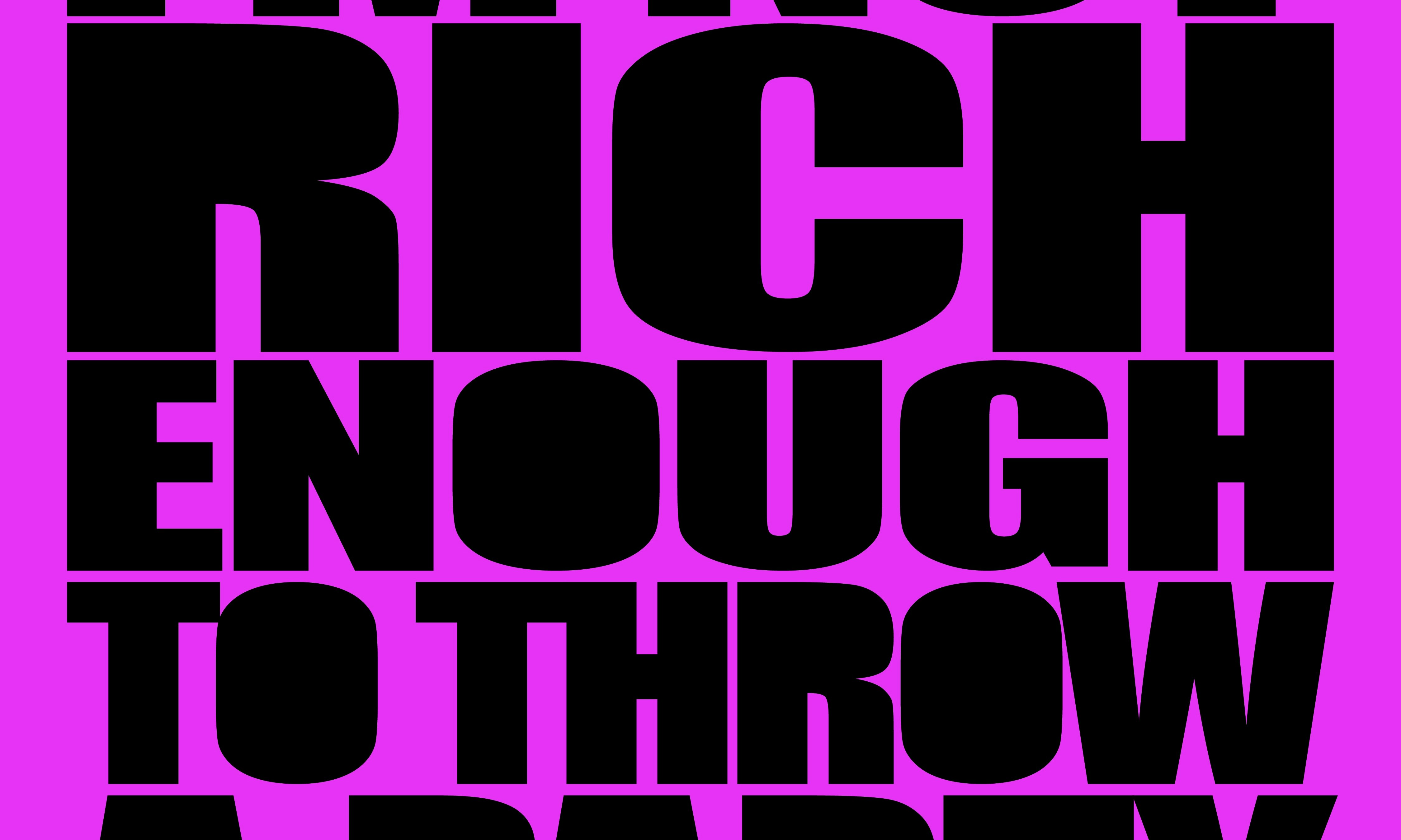 su i think presents: I'M NOT RICH ENOUGH TO THROW A PARTY