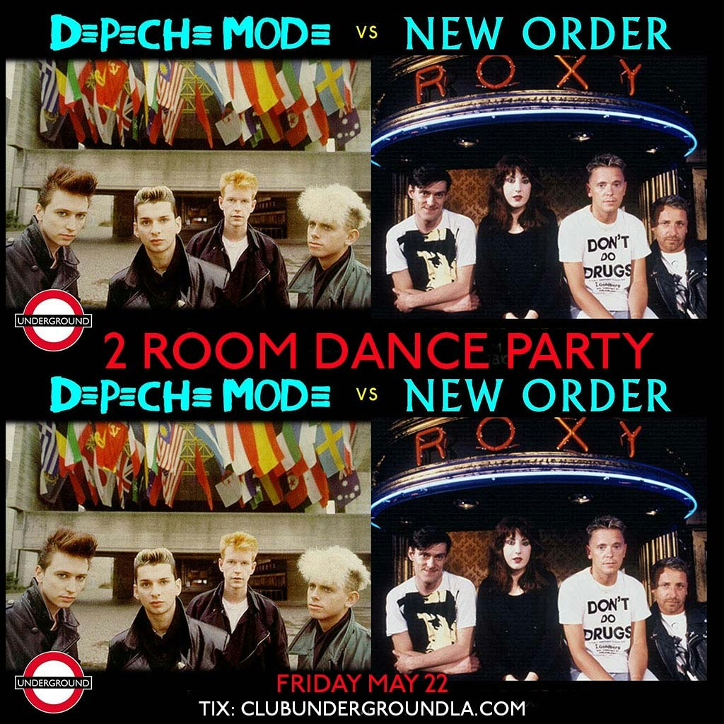 Depeche Mode x New Order X Underground 2 Rooms! Tickets | From