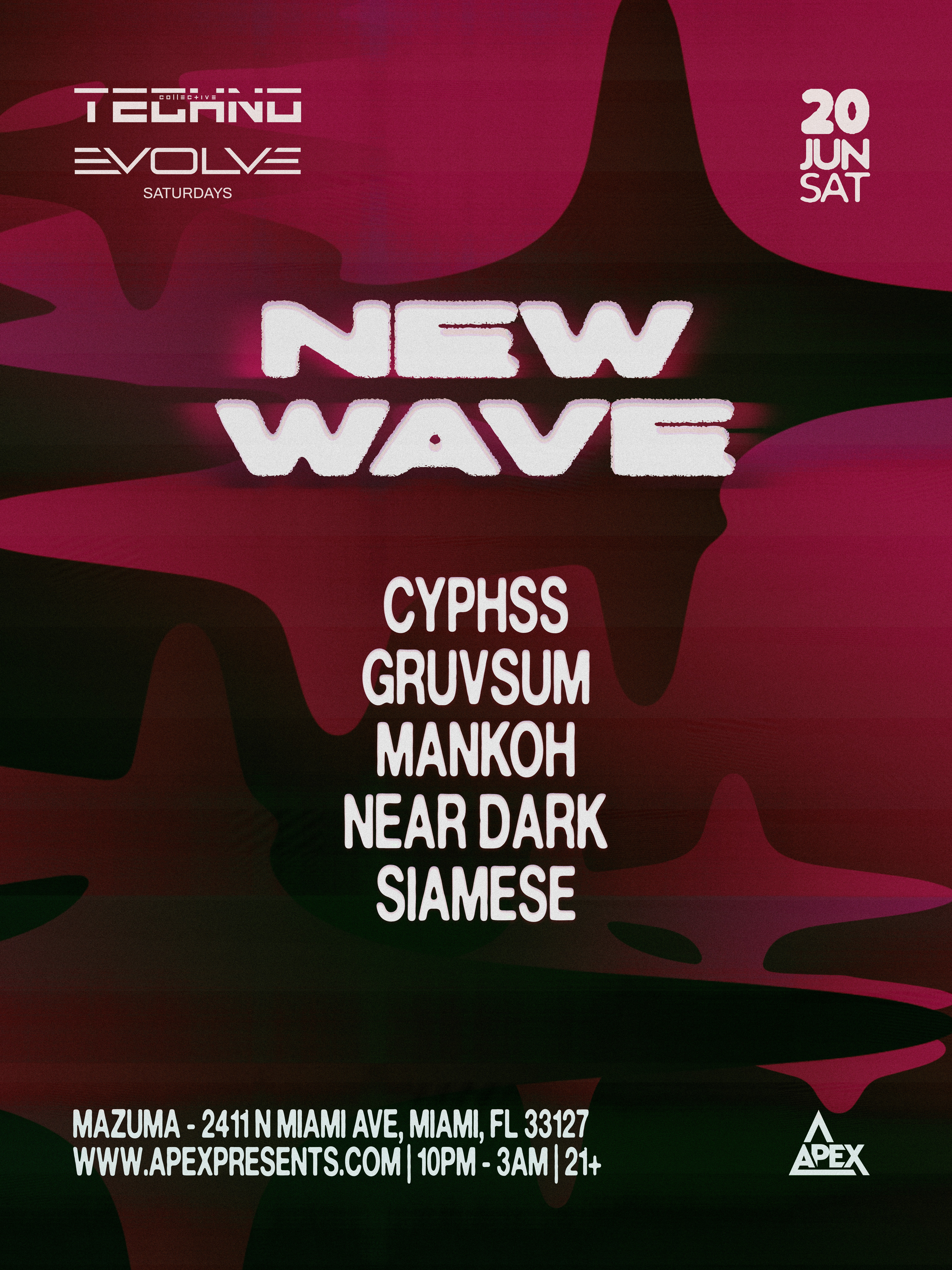 Evolve Saturdays Presents TECHNO COLLECTIVE - NEW WAVE Tickets