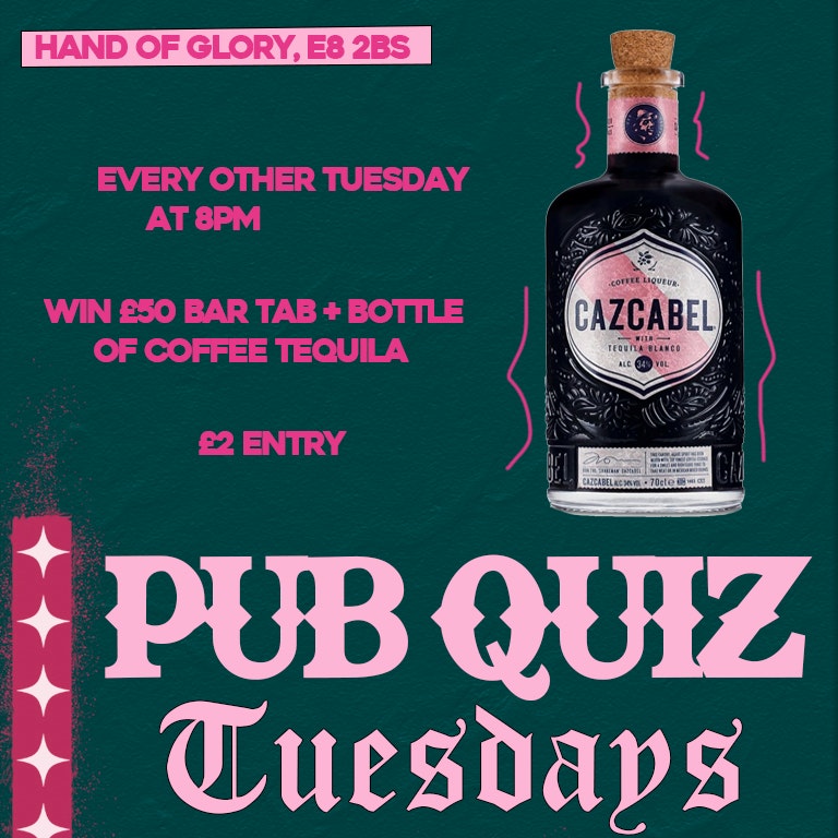 Pub Quiz at Hand of Glory, London