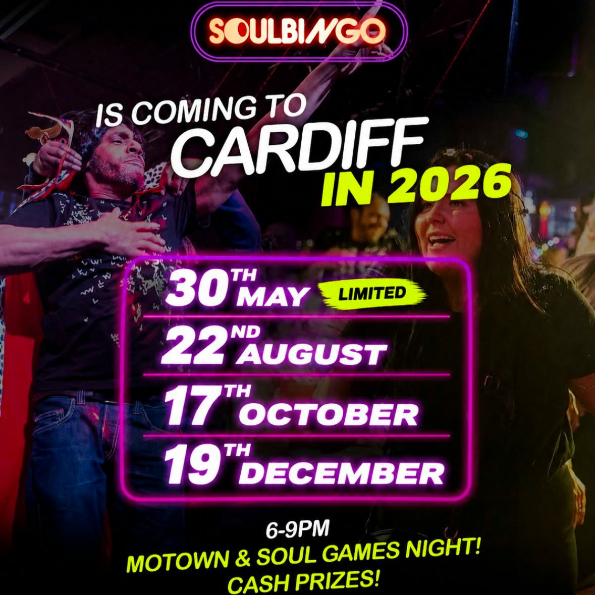 Soul Bingo Cardiff | 19th Dec 2026