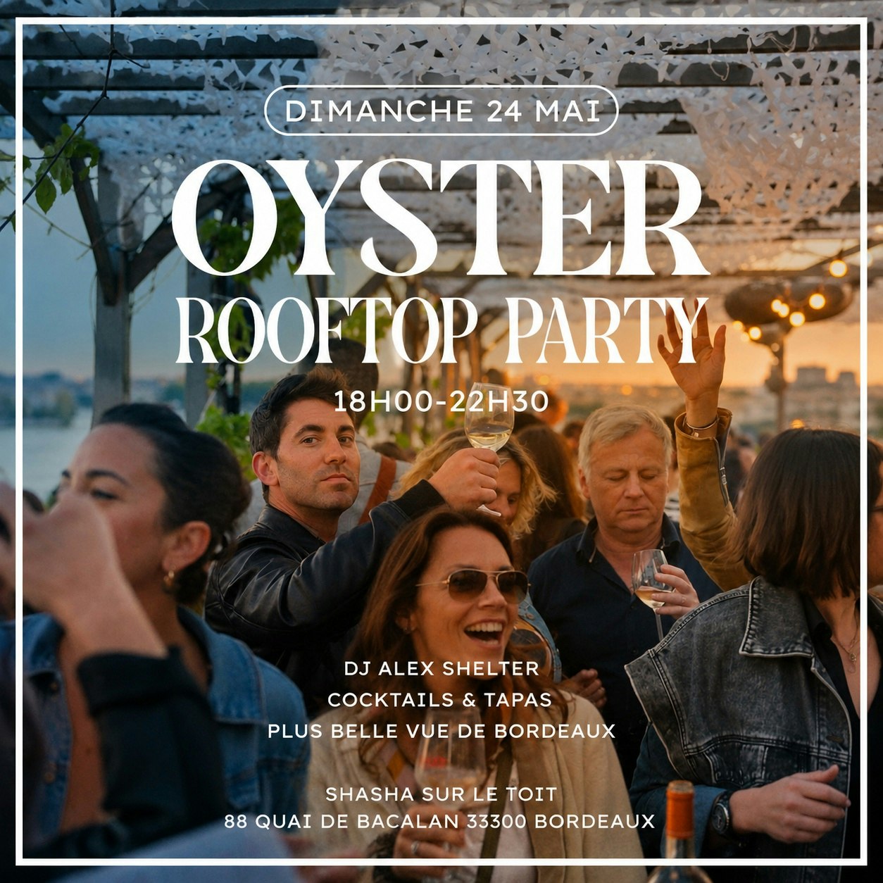 Oyster rooftop party
