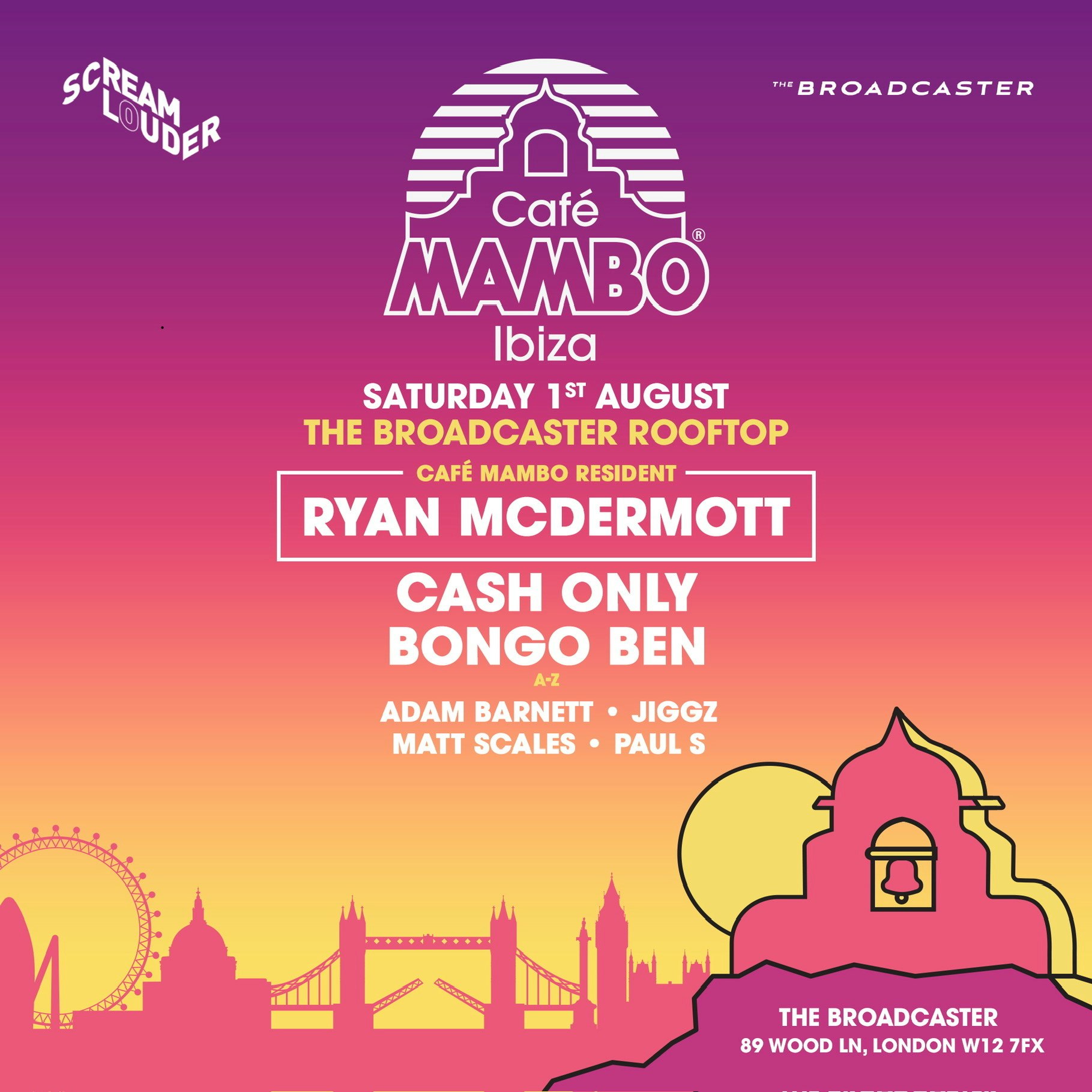 Cafe Mambo Ibiza London Rooftop Party