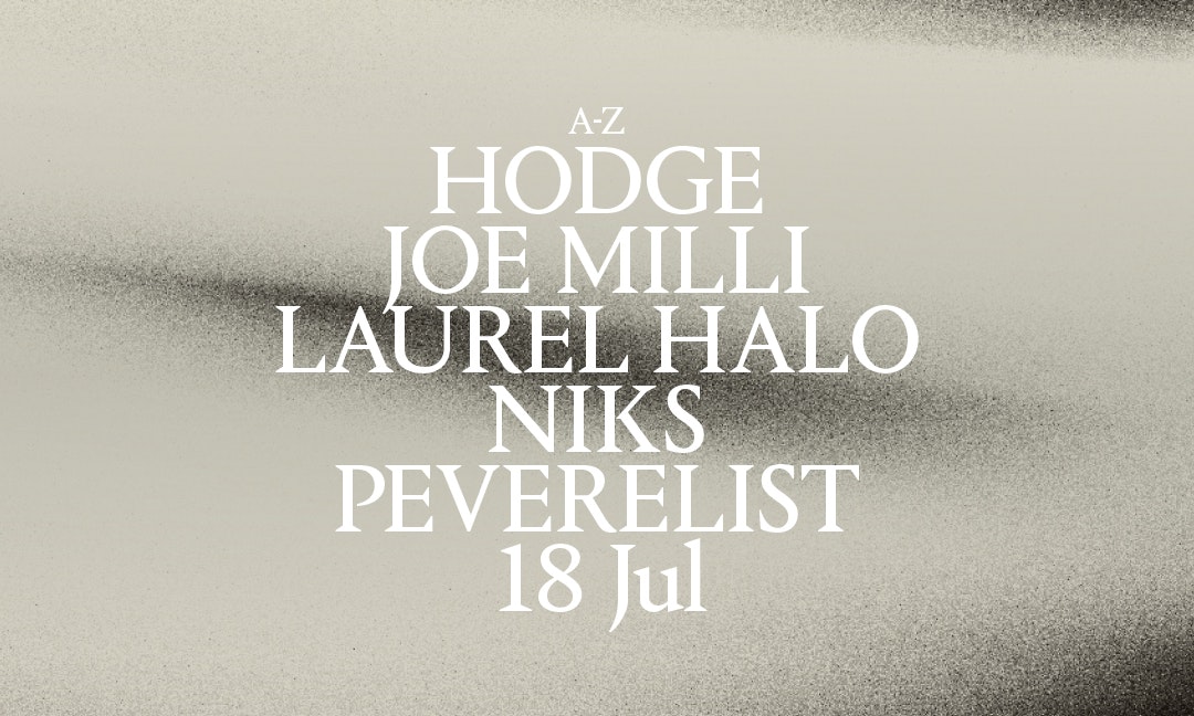 Palais x Livity Sound: Hodge, Joe Milli, Laurel Halo, NIKS & Peverelist