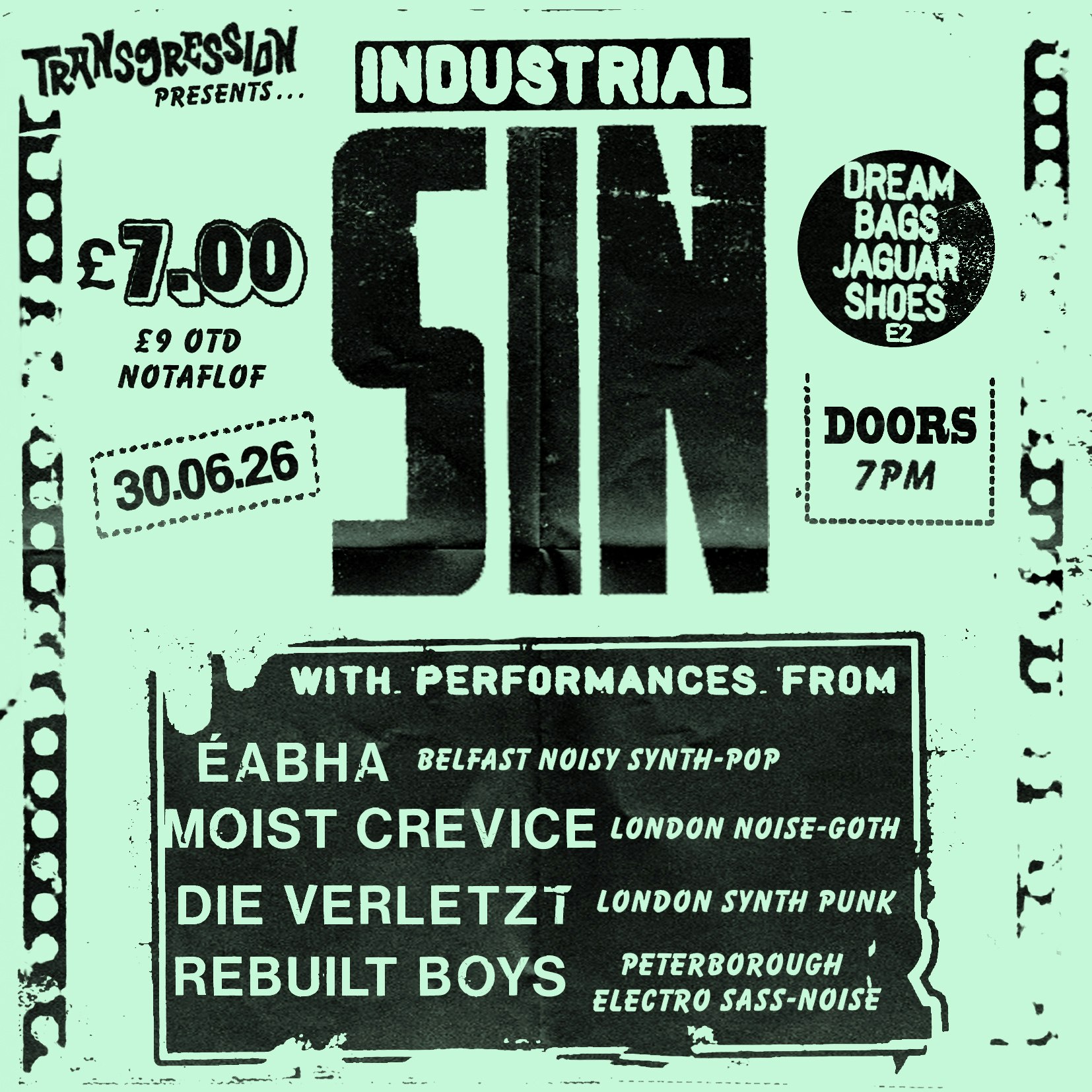 TRANSGRESSION PRESENTS: Industrial Sin
