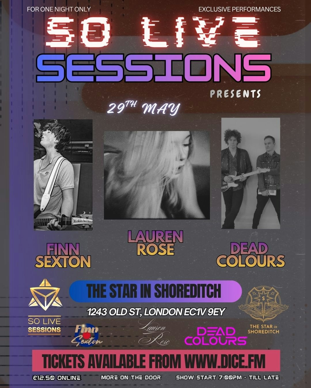 So Live Sessions at The Star in Shoreditch presents: Lauren Rose + Finn ...