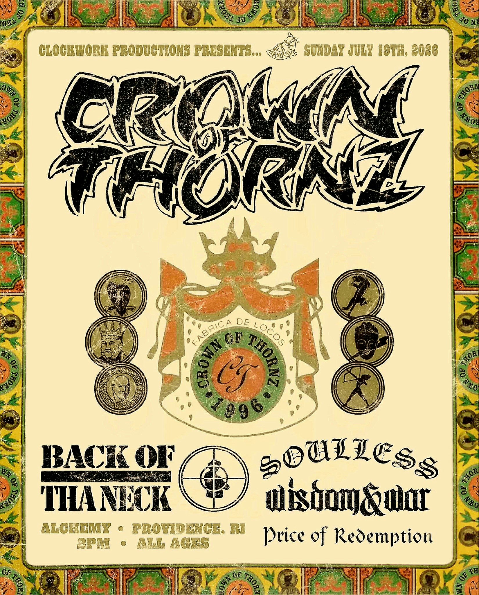 Crown Of Thornz, Back of tha Neck, Soulless, Price Of Redemption
