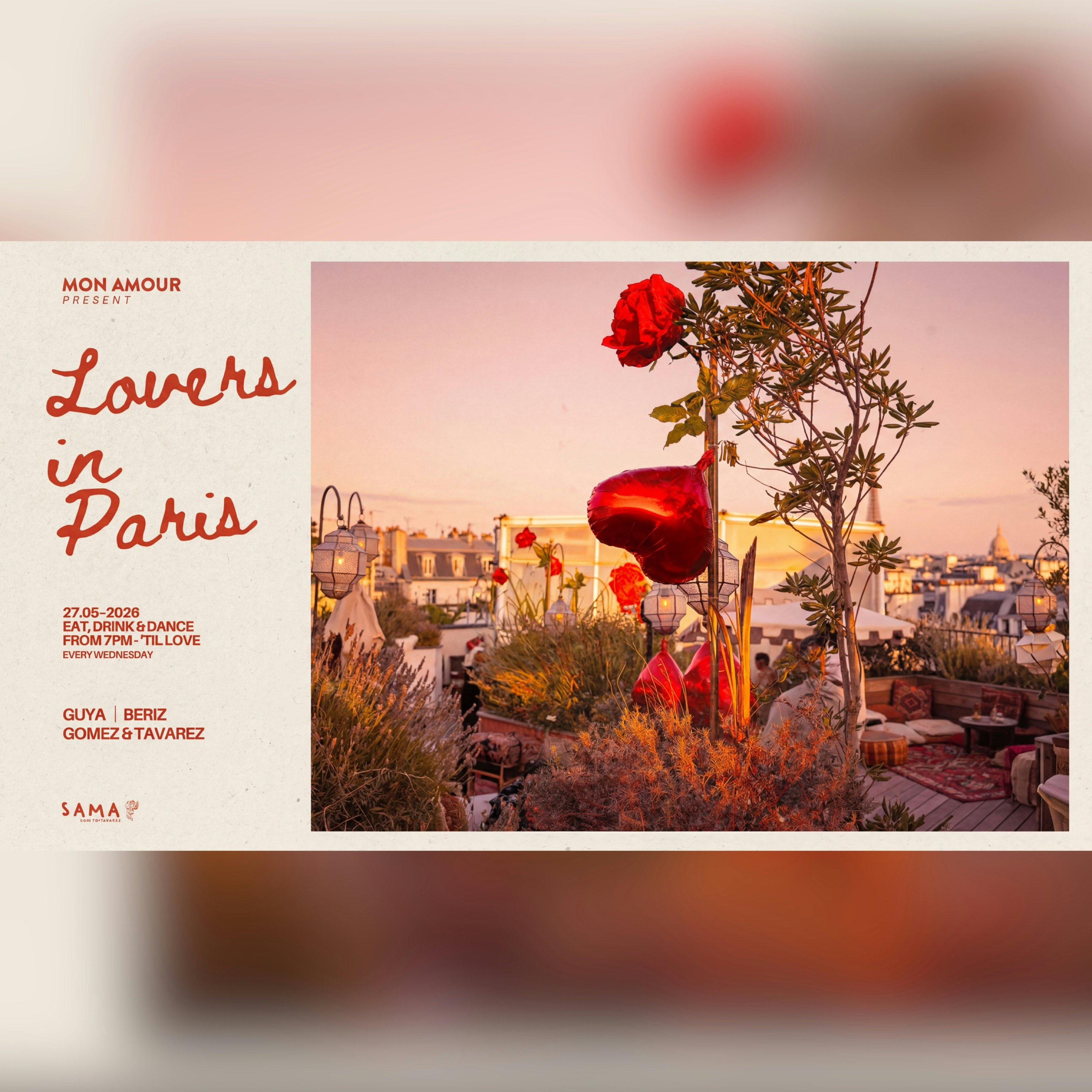 Lovers in Paris by Mon Amour