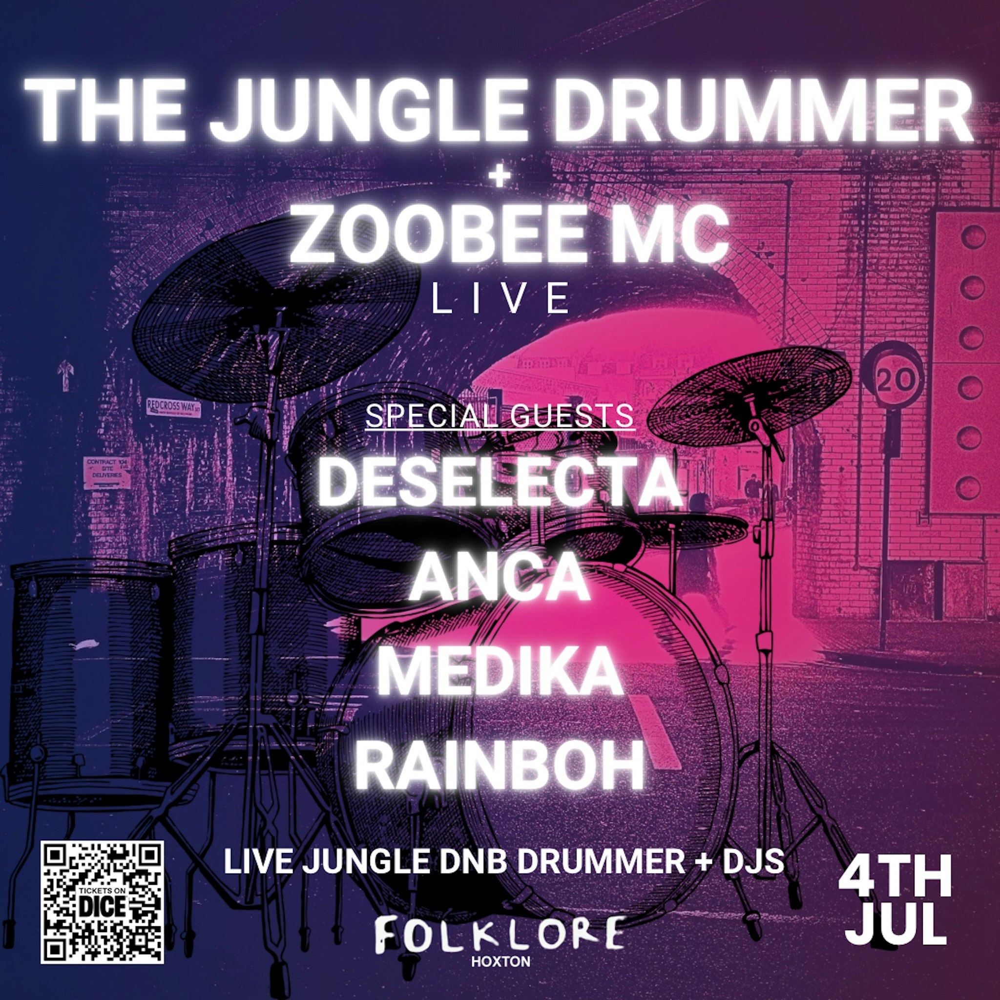 The Jungle Drummer Live + Djs