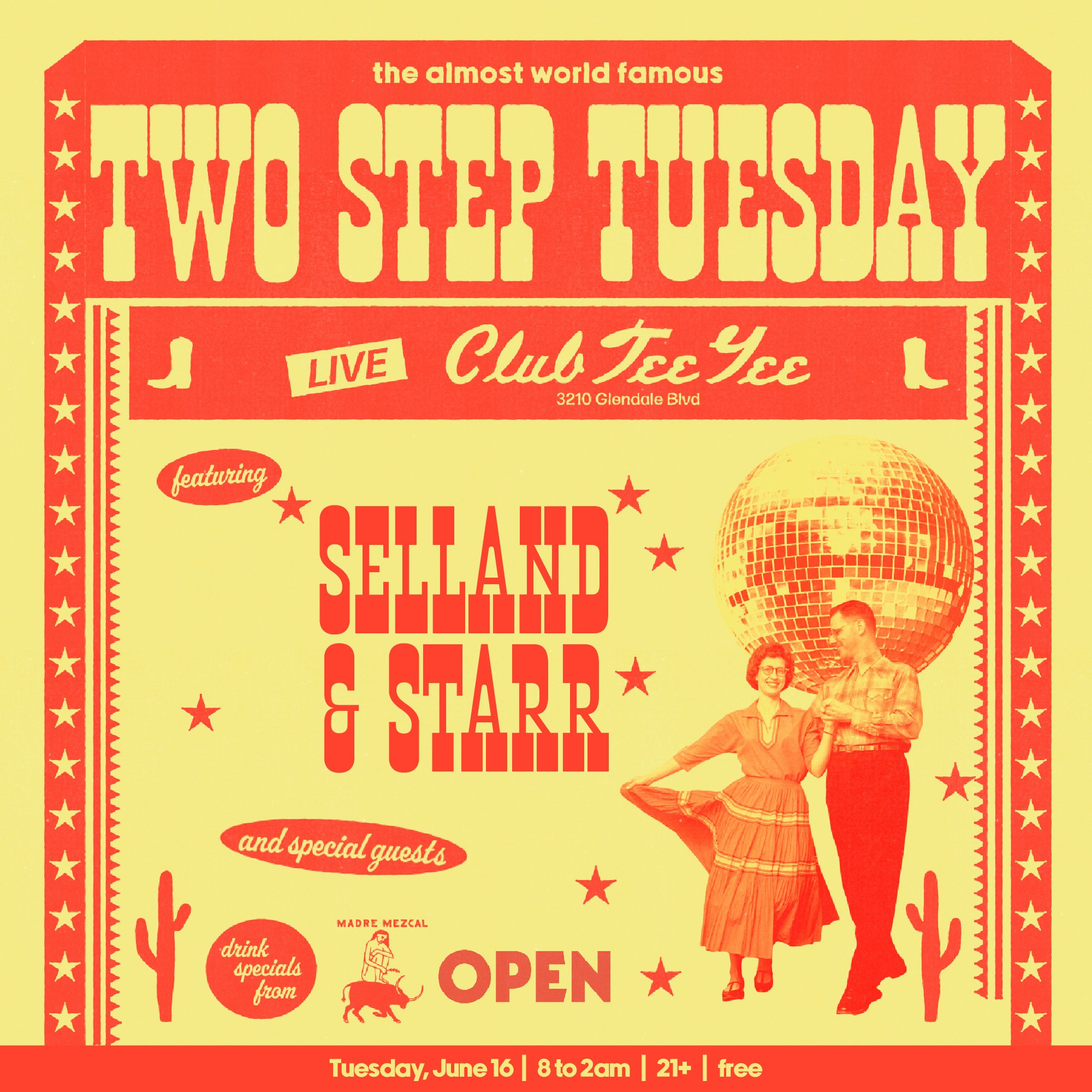 Two Step Tuesday: Selland + Starr Tickets | Free | 16 Jun @ Club