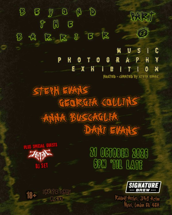 Beyond The Barrier - Music Photography Exhibition | London