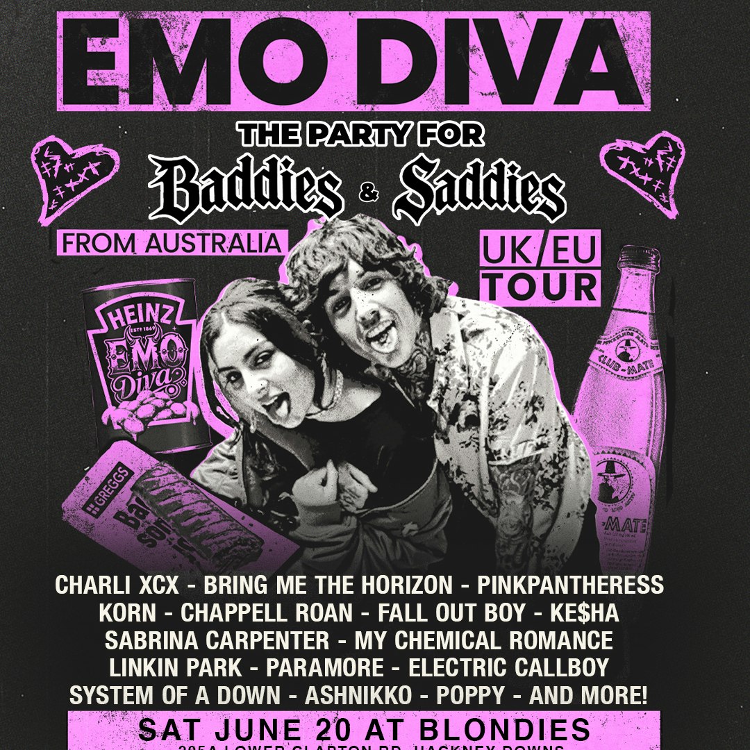 Emo Diva (Aus) UK Tour + Dollparts | Til 3am