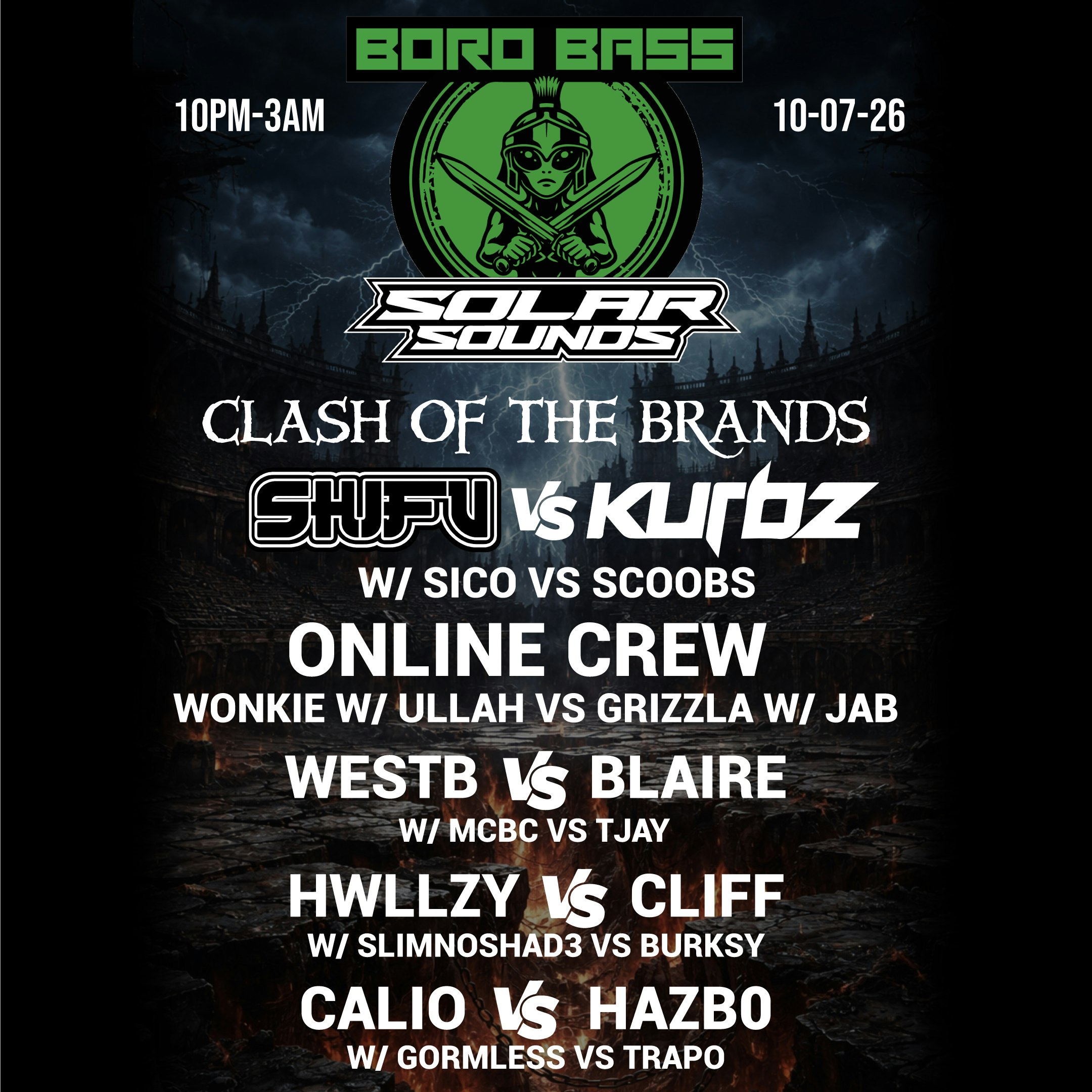 Boro Bass vs Solar Sounds - Clash of the Brands