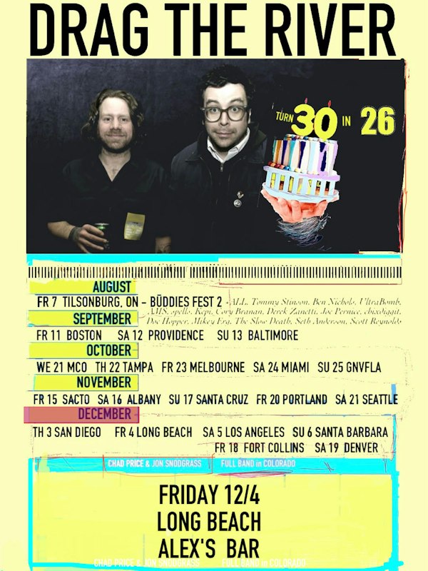 30th Anniversary of Drag The River + Special Guests