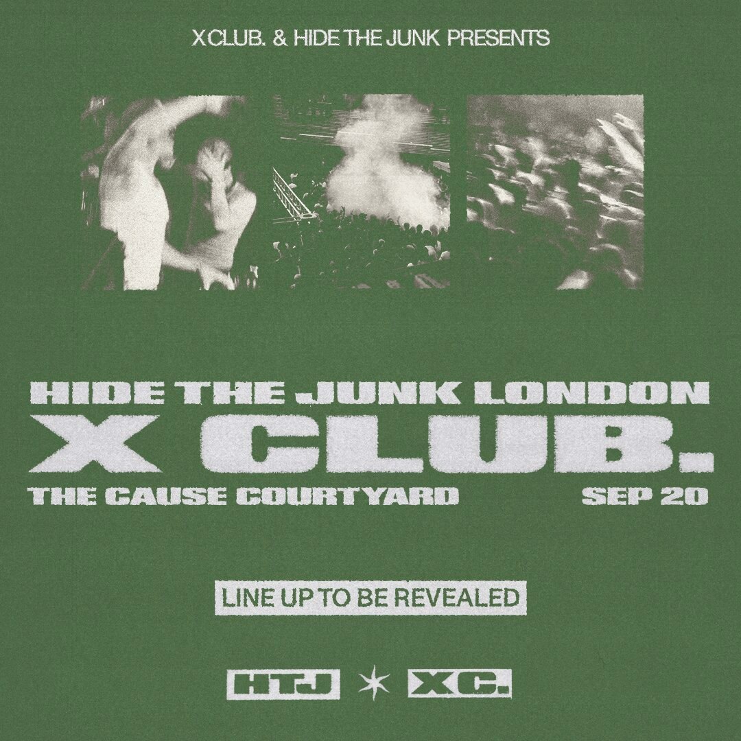 X CLUB. present HIDE THE JUNK