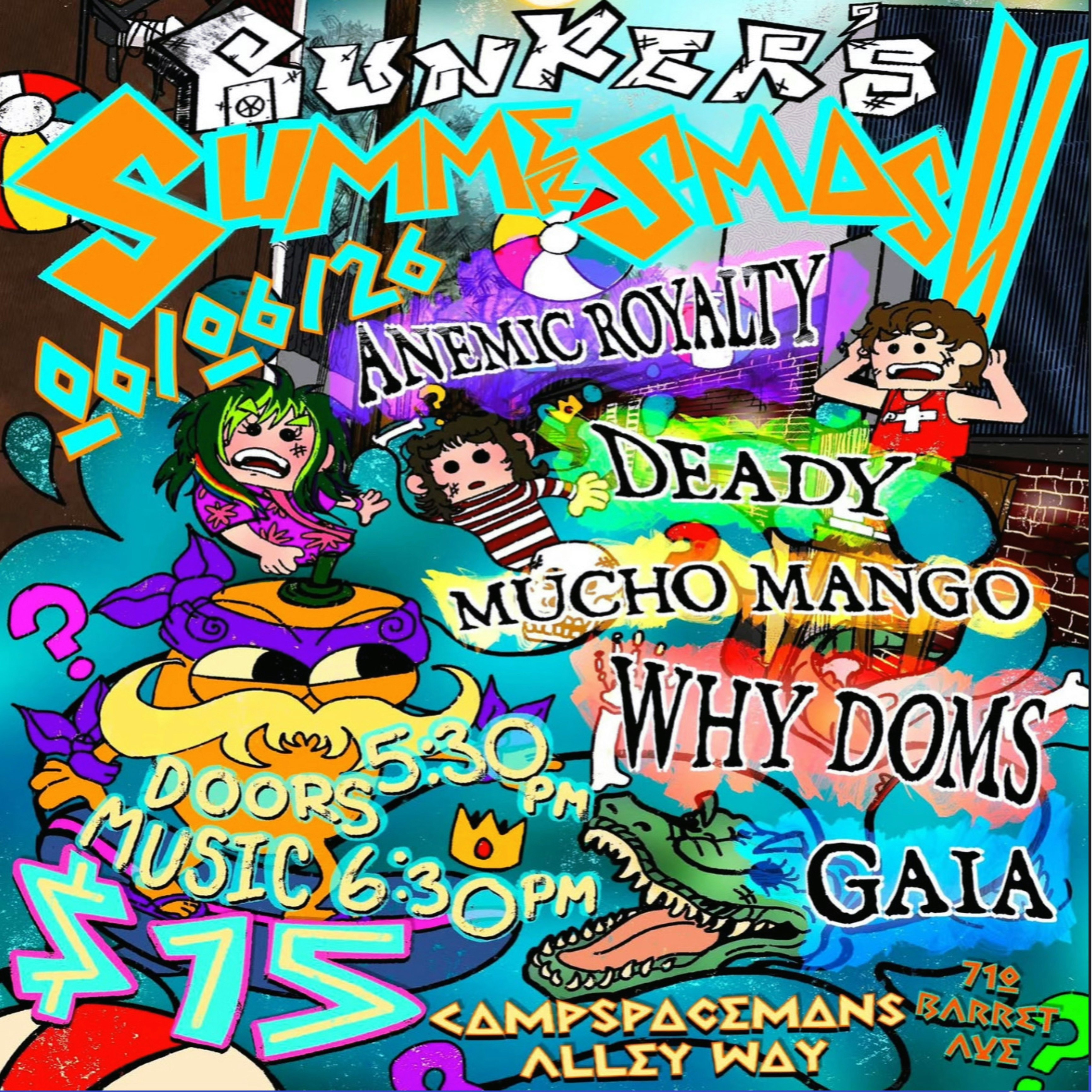 Bunker's Summer Smash Tickets | $10 | 6 Jun @ Camp Spaceman