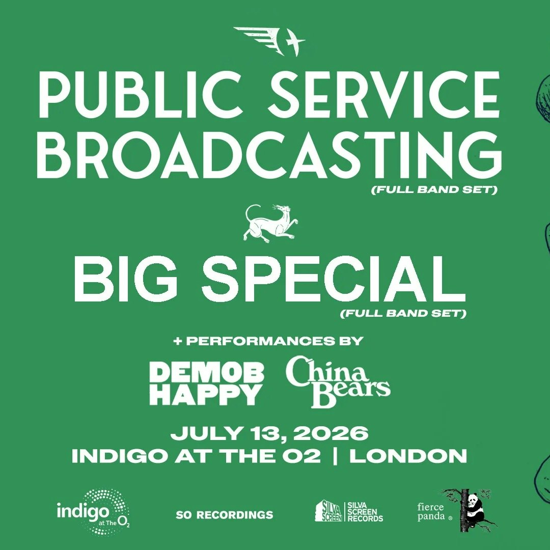 Benefit Concert In Memory of James Borrer: Public Service Broadcasting, BIG SPECIAL, Demob Happy, China Bears