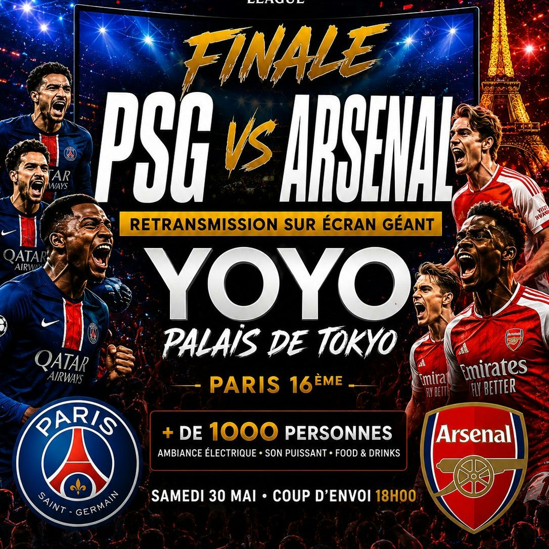 Finale league des champions Psg Arsenal au Yoyo