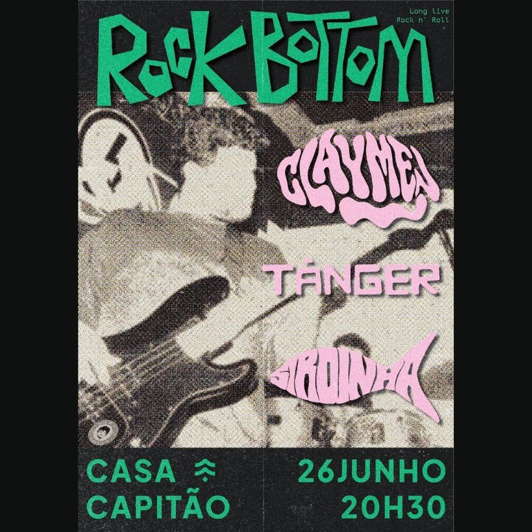 Rock Bottom: Claymen + Os Tânger + Sir Dinha Blues Band