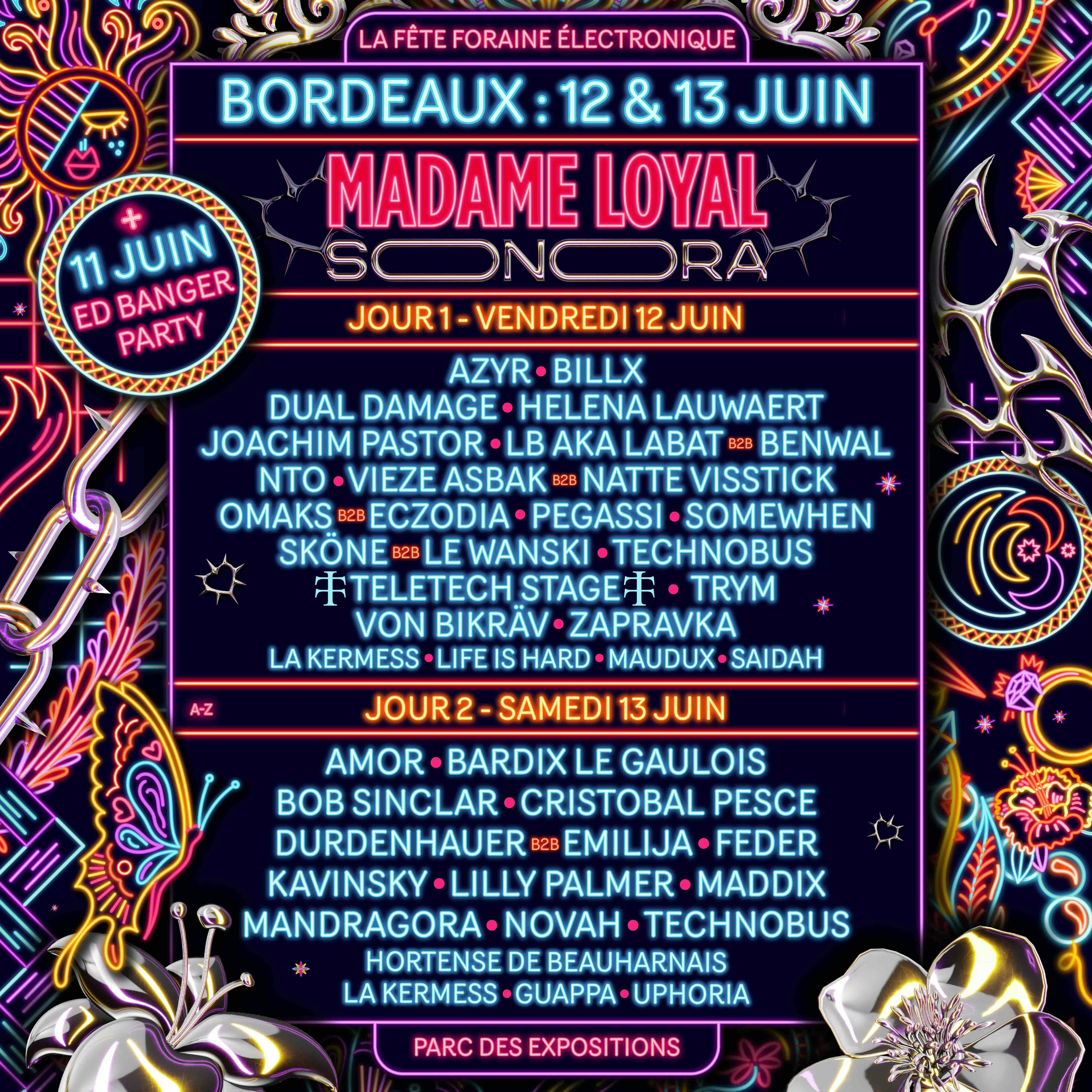 Madame Loyal x Sonora Bordeaux : 11-12-13 Juin 2026