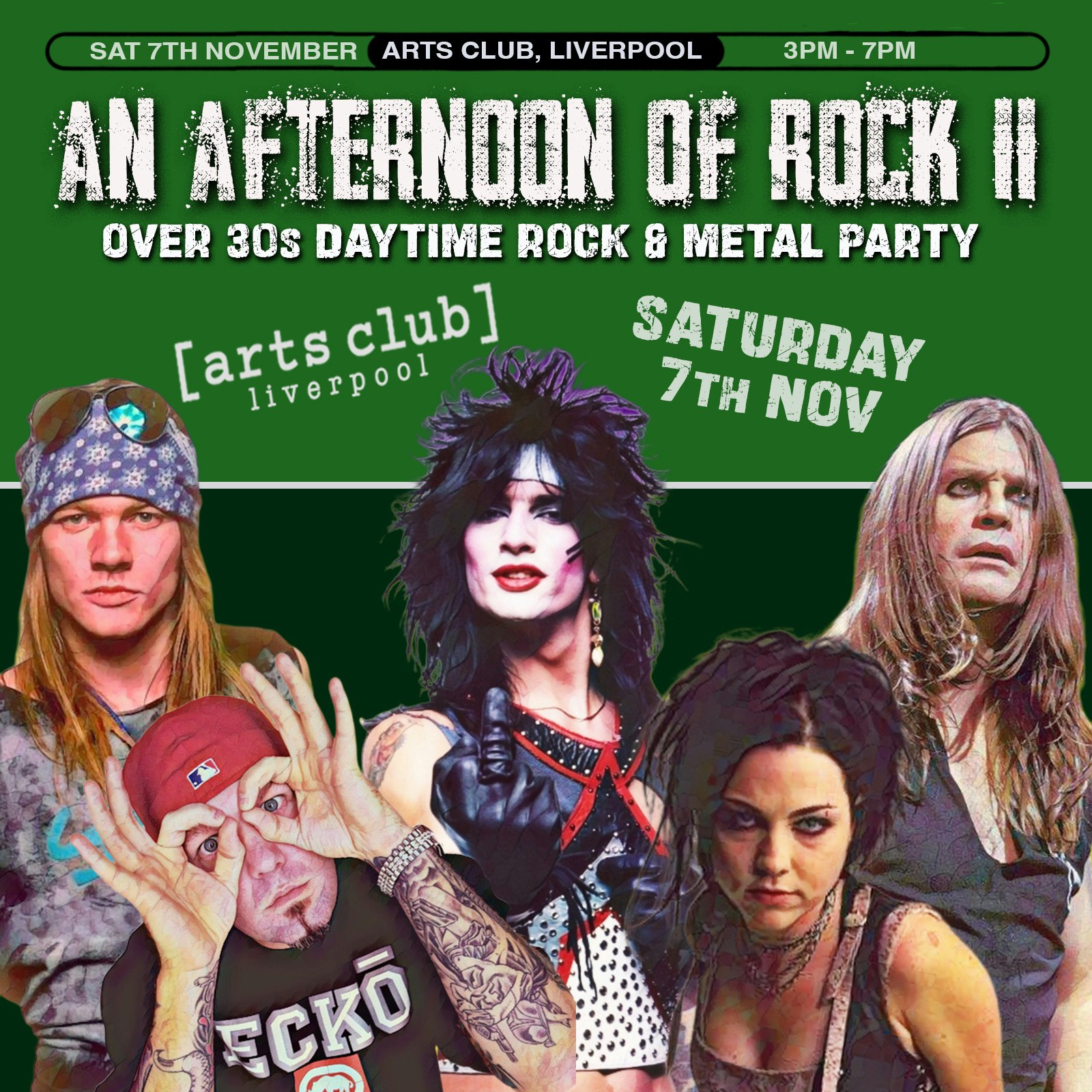 An Afternoon of Rock: LIVERPOOL (Over 30s) at Arts Club Loft, Liverpool