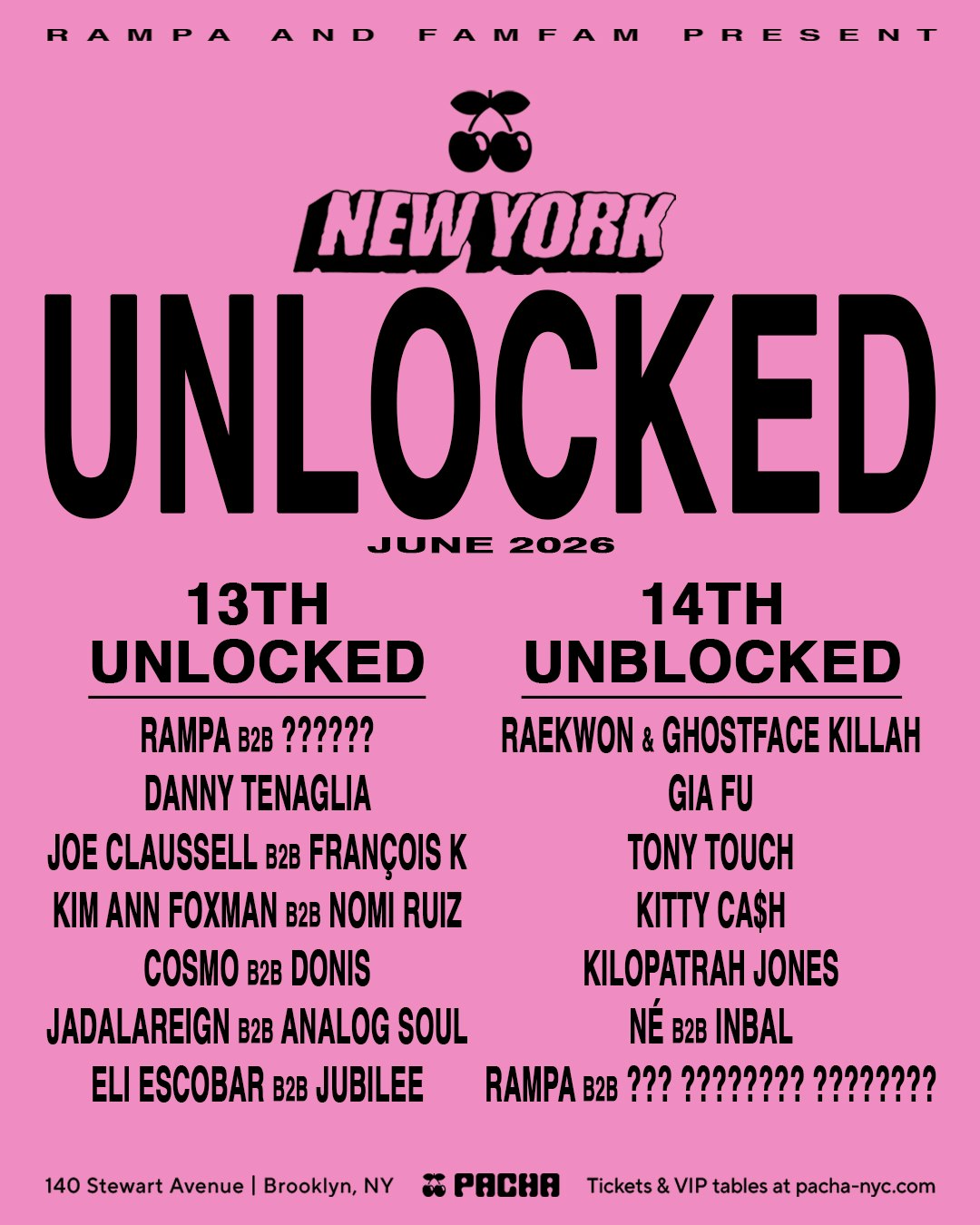 邦楽 Unblock - 1st DEMO RAMPA | UNBLOCKED | June 14 Tickets | $105.03 | 14 Jun @ Pacha New