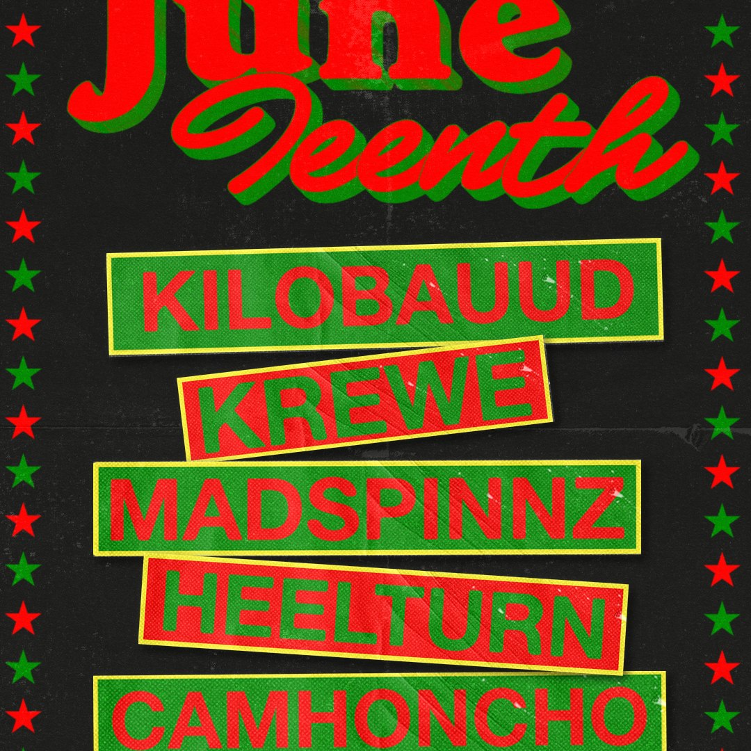 Juneteenth w/ Kilobauud, Krewe, and friends